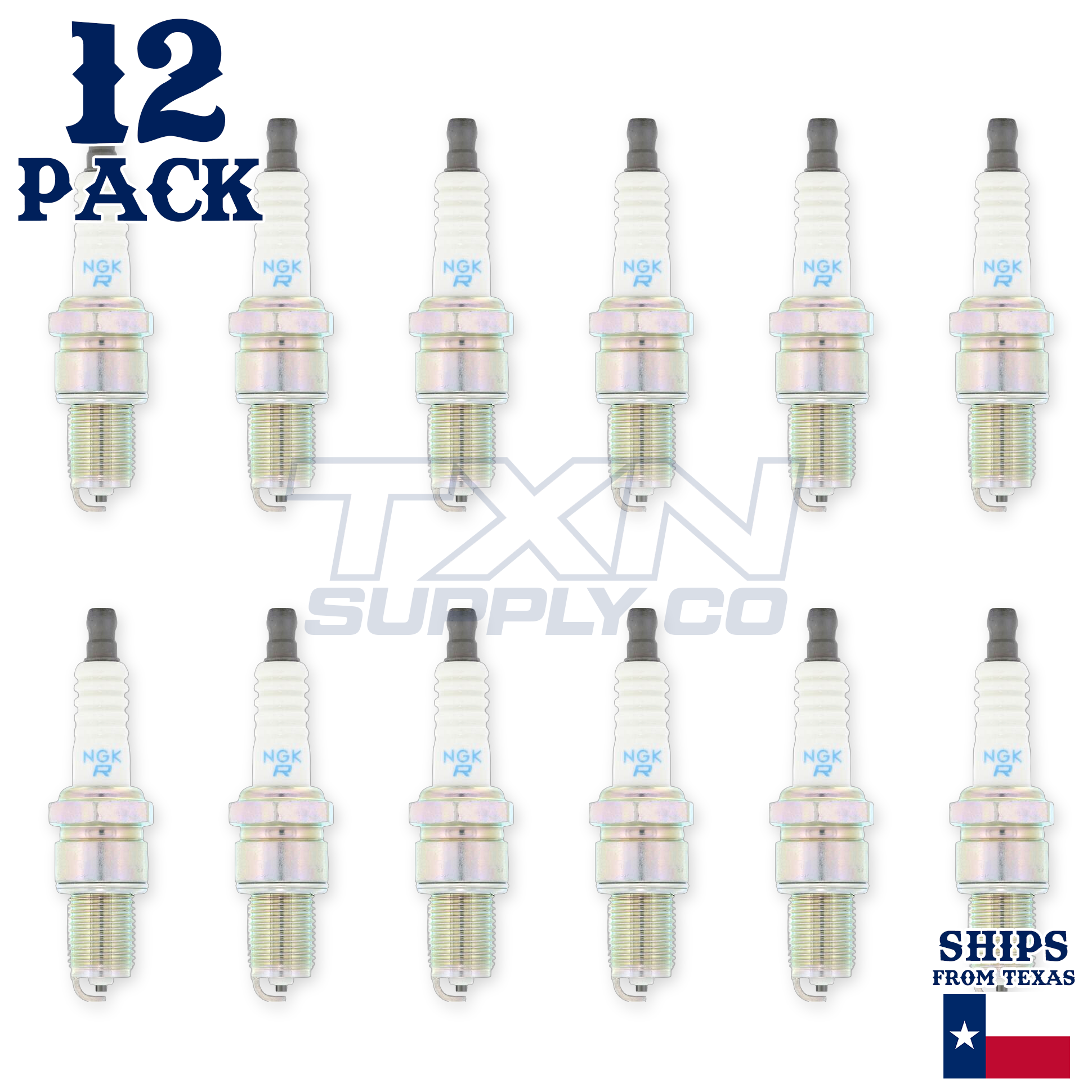 NGK 7788 Solid Standard Spark Plugs BPR9ES - 12 Spark Plugs - Image 2