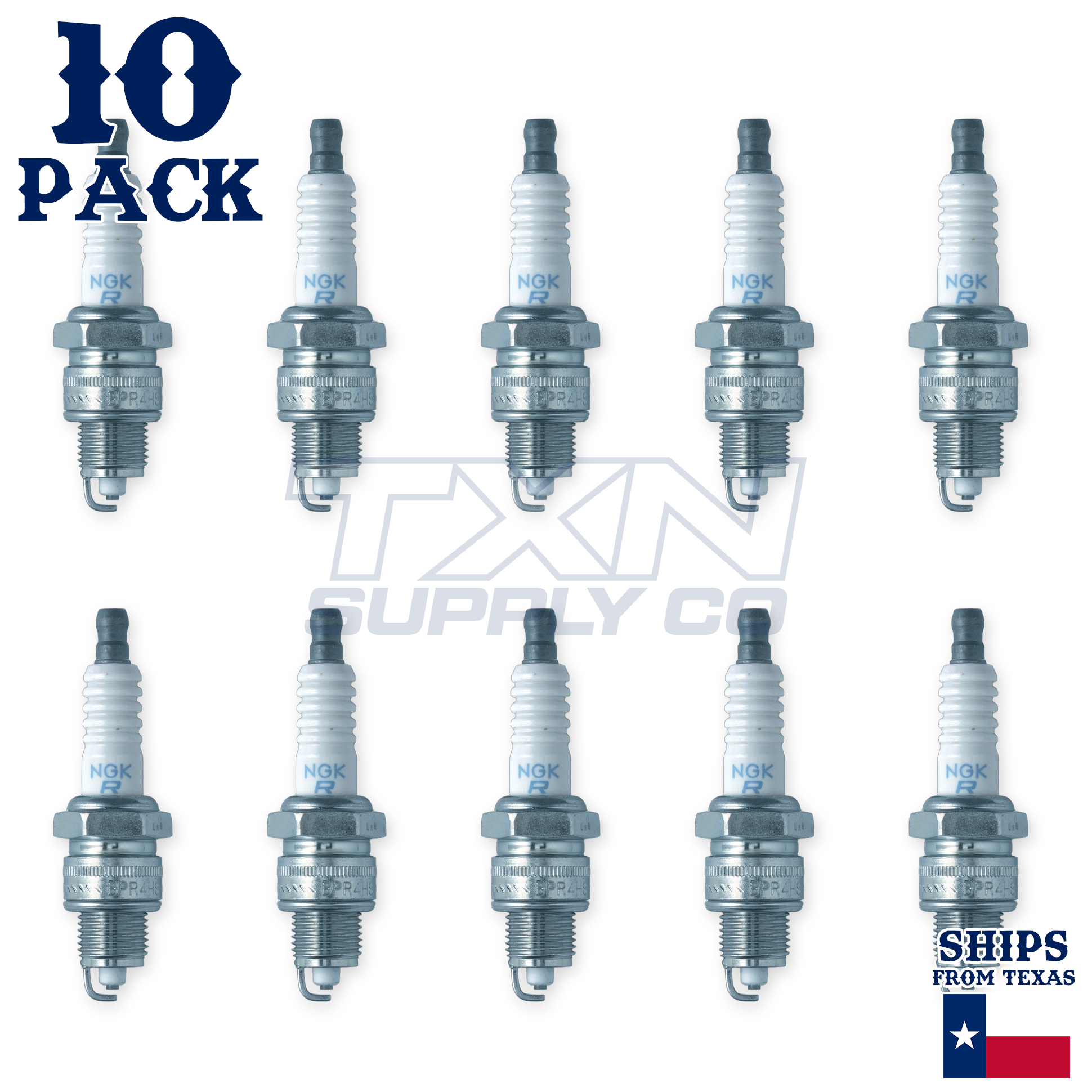 NGK 7823 Spark Plugs BPR4HS - 10 Pack - Image 2