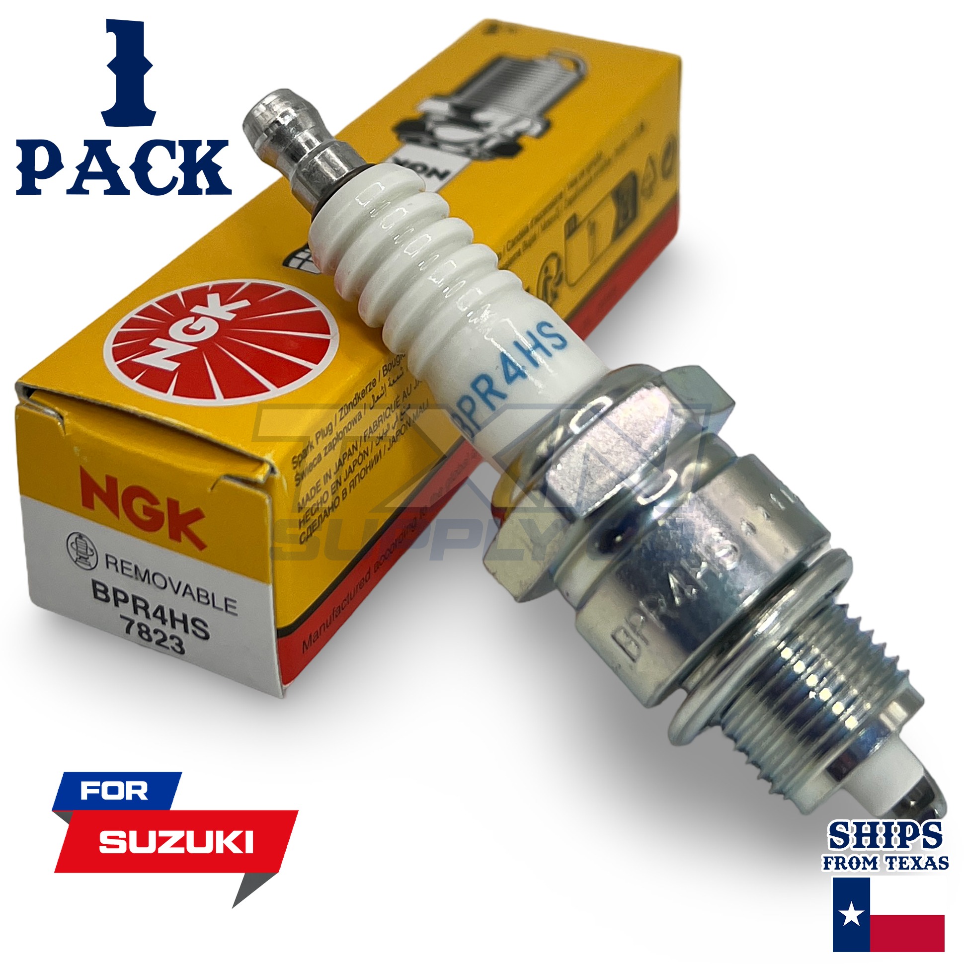 1 NGK Spark Plug - For FA 50 Suzuki Motorcycle - Image 1