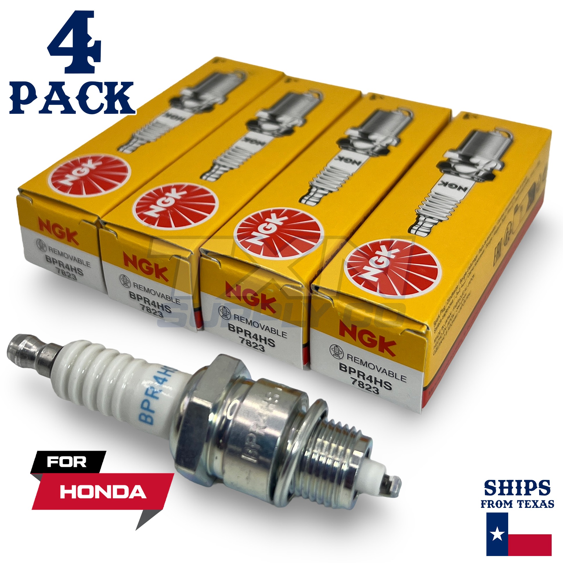 4 NGK Spark Plug - For HT3813 Honda Lawn Mower - Image 1