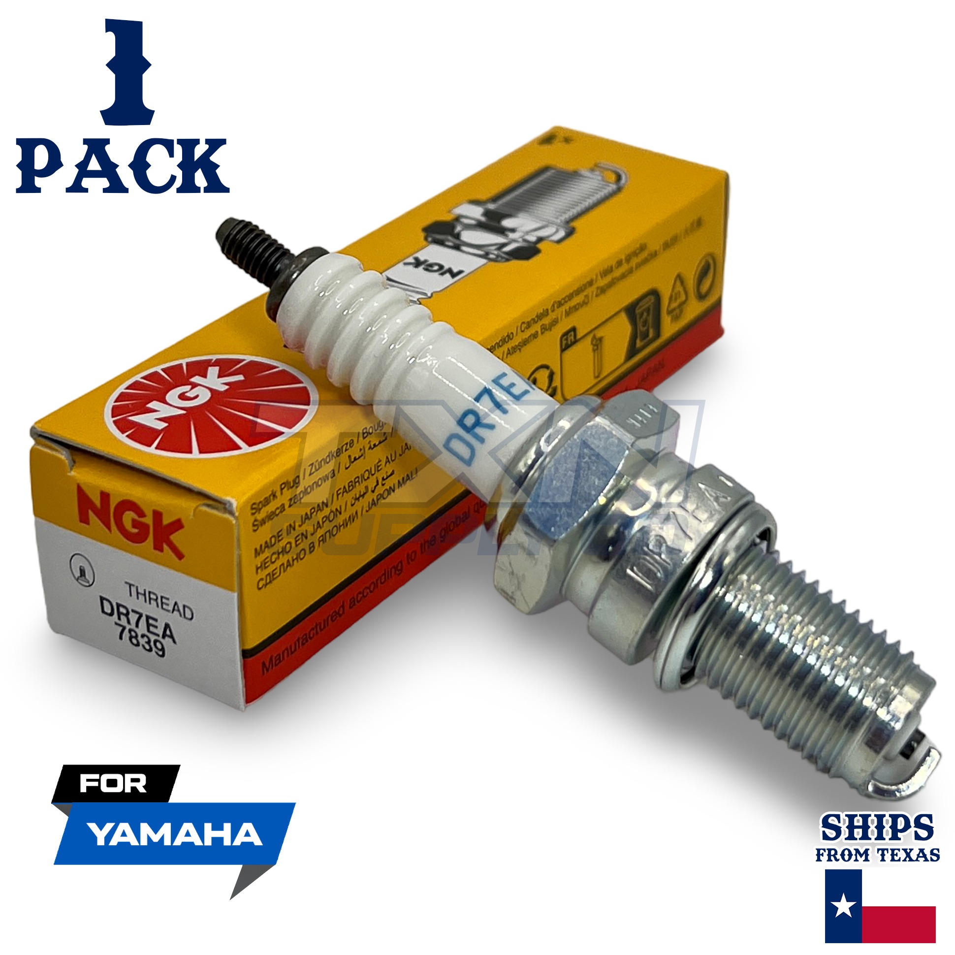 1 NGK Spark Plug - For 2008-2018 XT 250 X Yamaha Motorcycle - Image 1