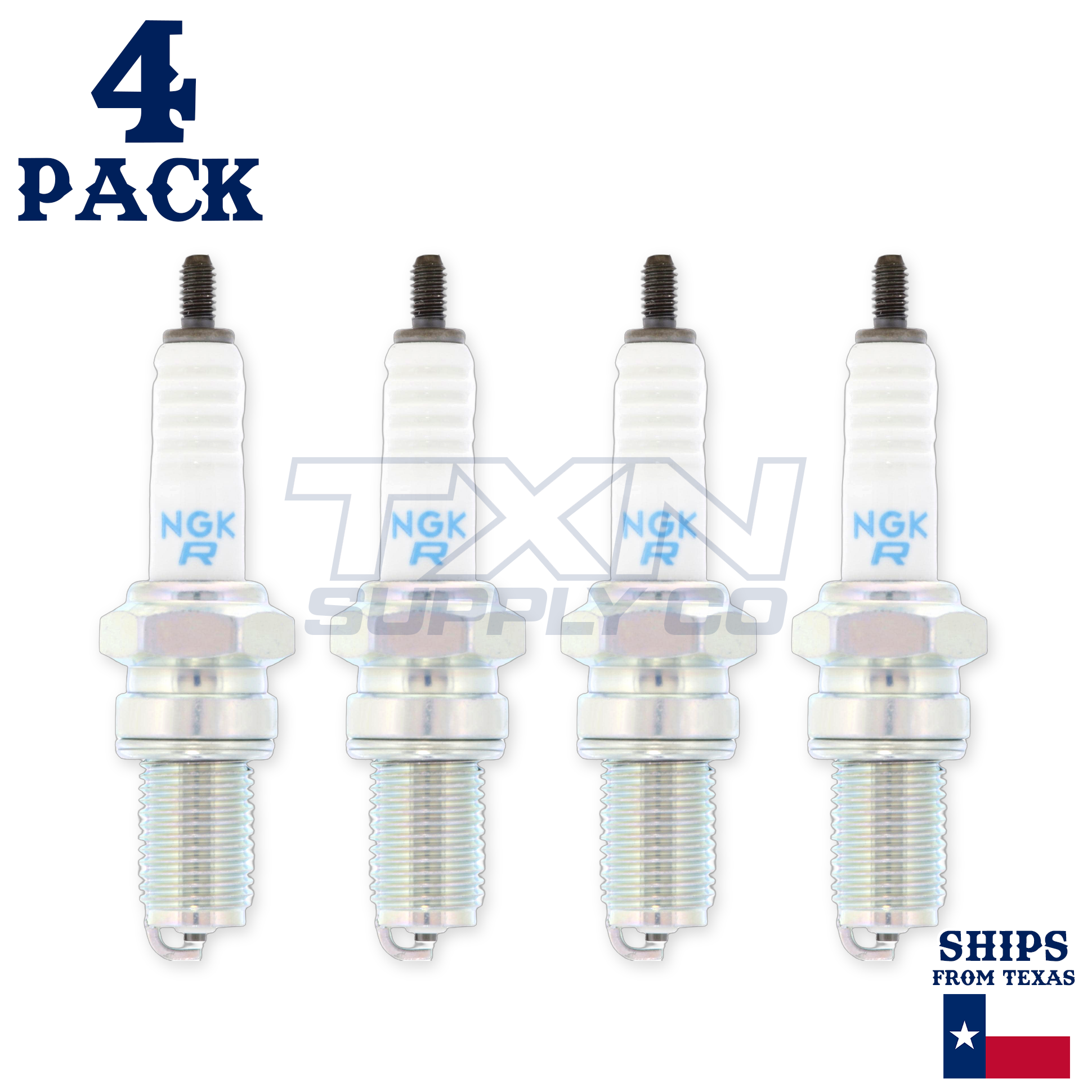 4 NGK Spark Plug - For 2001-2011 VL 800 C800B Intruder Suzuki Motorcycle - Image 2