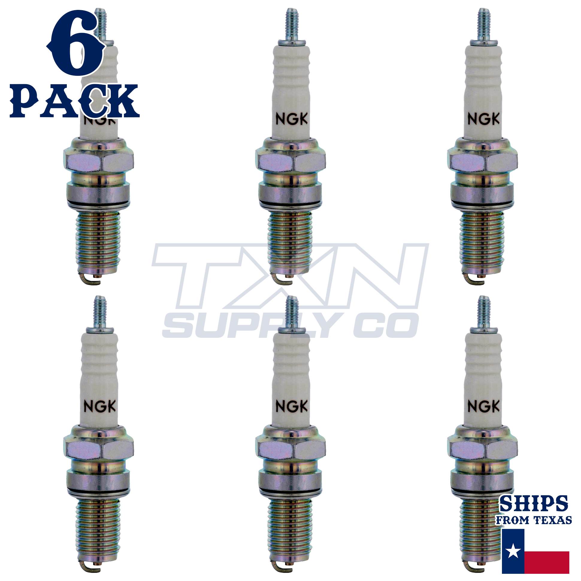NGK 7912 Spark Plugs 6 Pack - Image 1