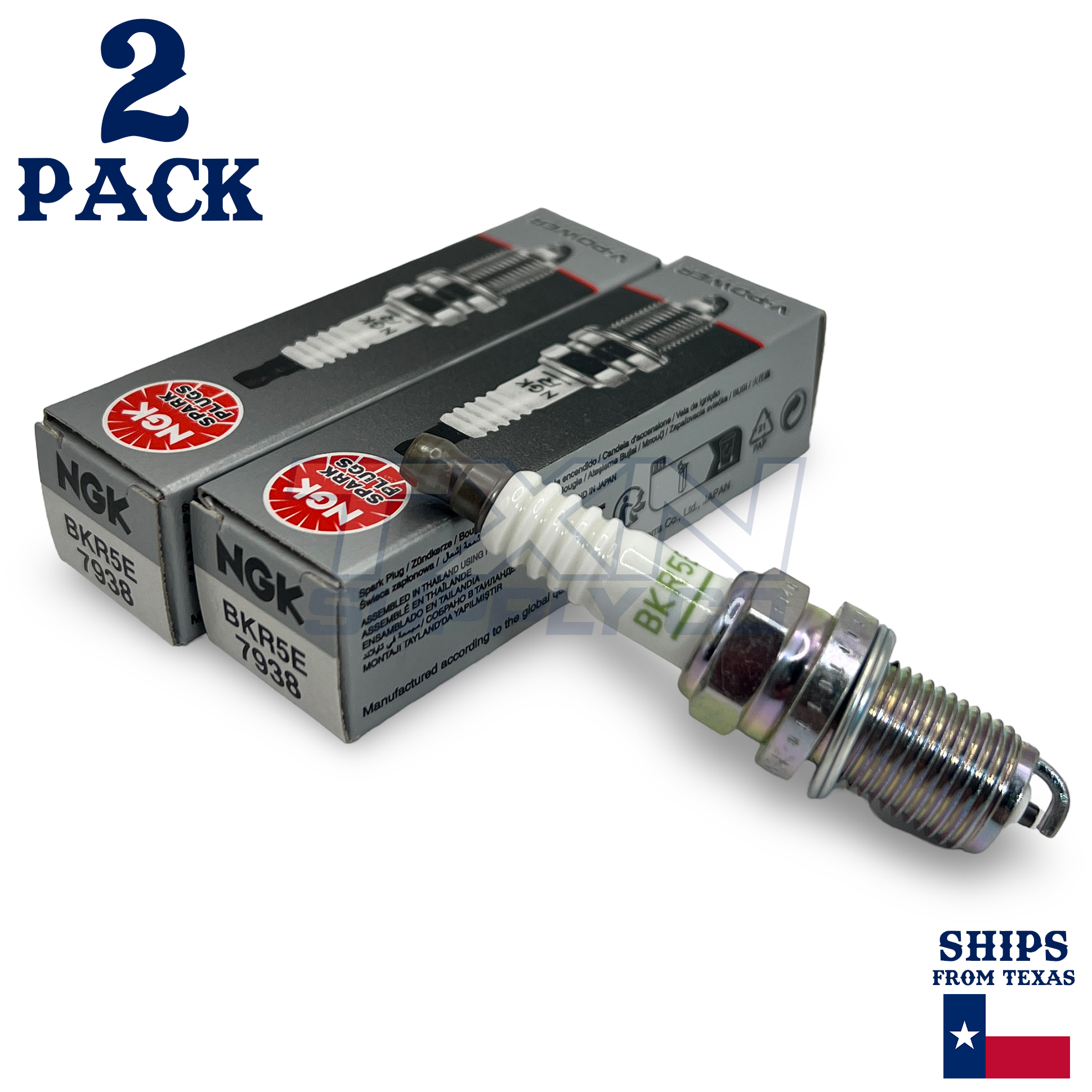 NGK SPARK PLUG SET NGK - 134.56.44 - BKR5E 7938 - Set 2 piece - - Image 1