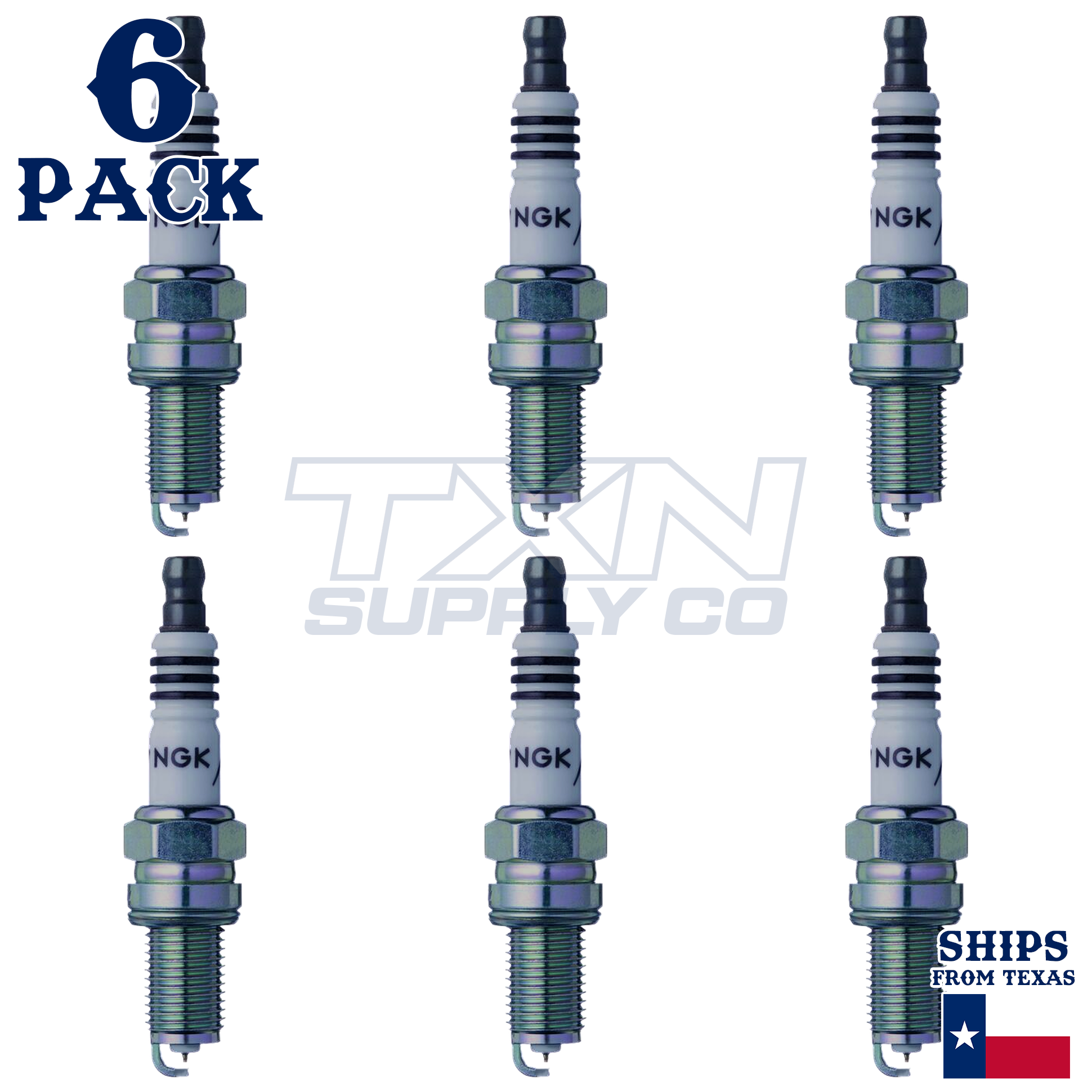 NGK 8196 Spark Plugs 6 Pack - Image 1