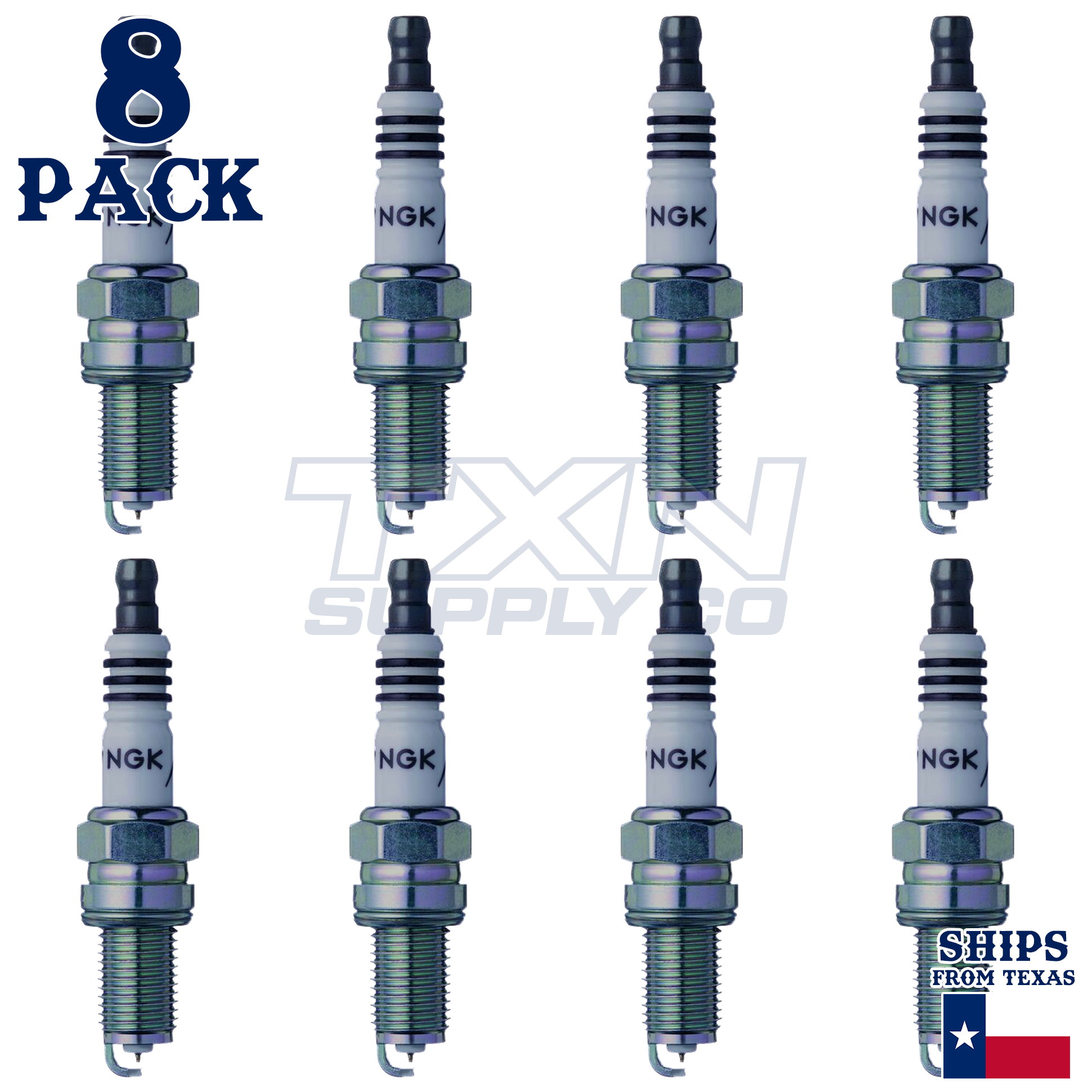 NGK 8196 Spark Plugs 8 Pack