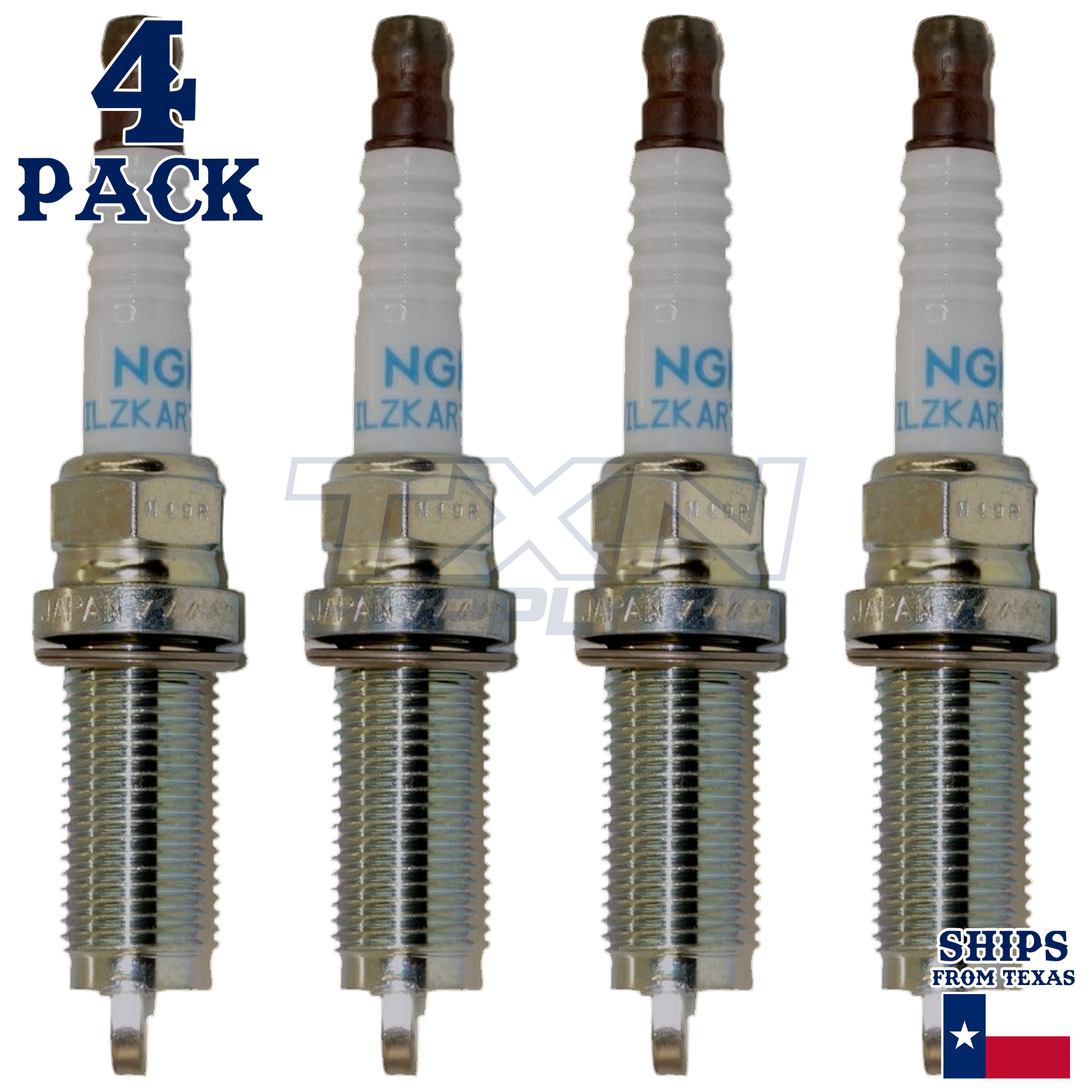 NGK 90137 DILZKAR7C11S Spark Plugs 4 Pack