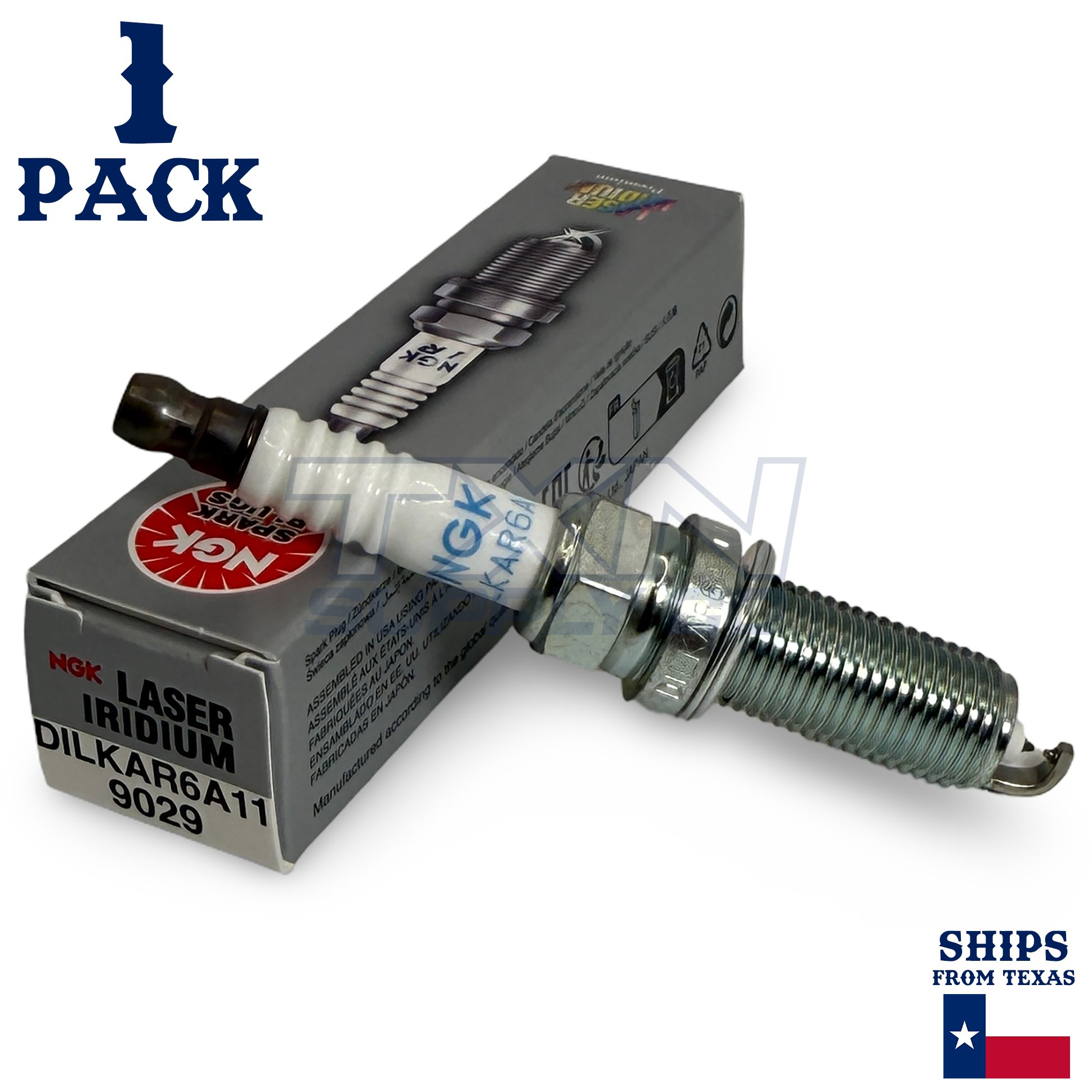 1 Pack NGK V-Power 9029 Spark Plugs DILKAR6A11 - Image 1