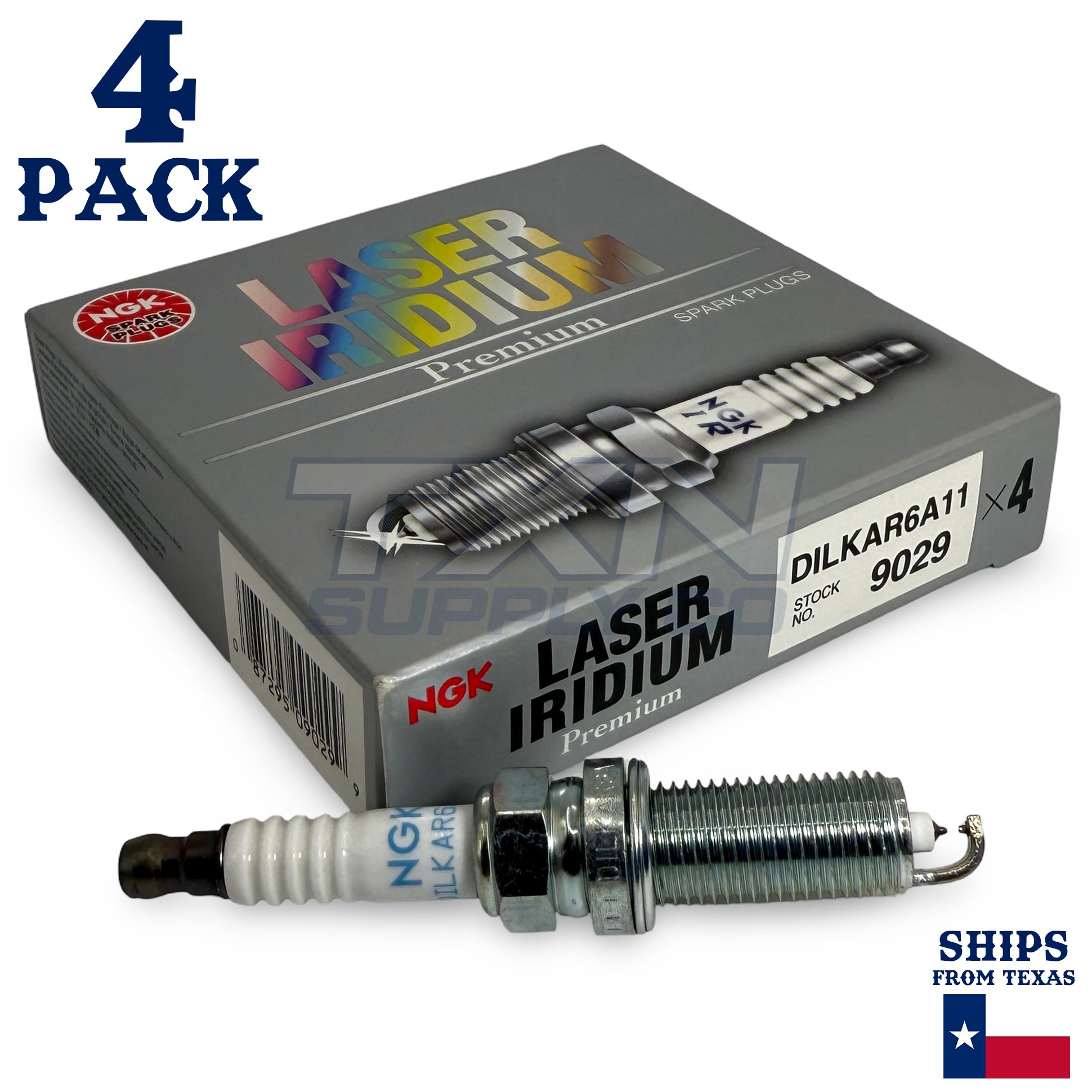 4 Pack NGK V-Power 9029 Spark Plugs DILKAR6A11