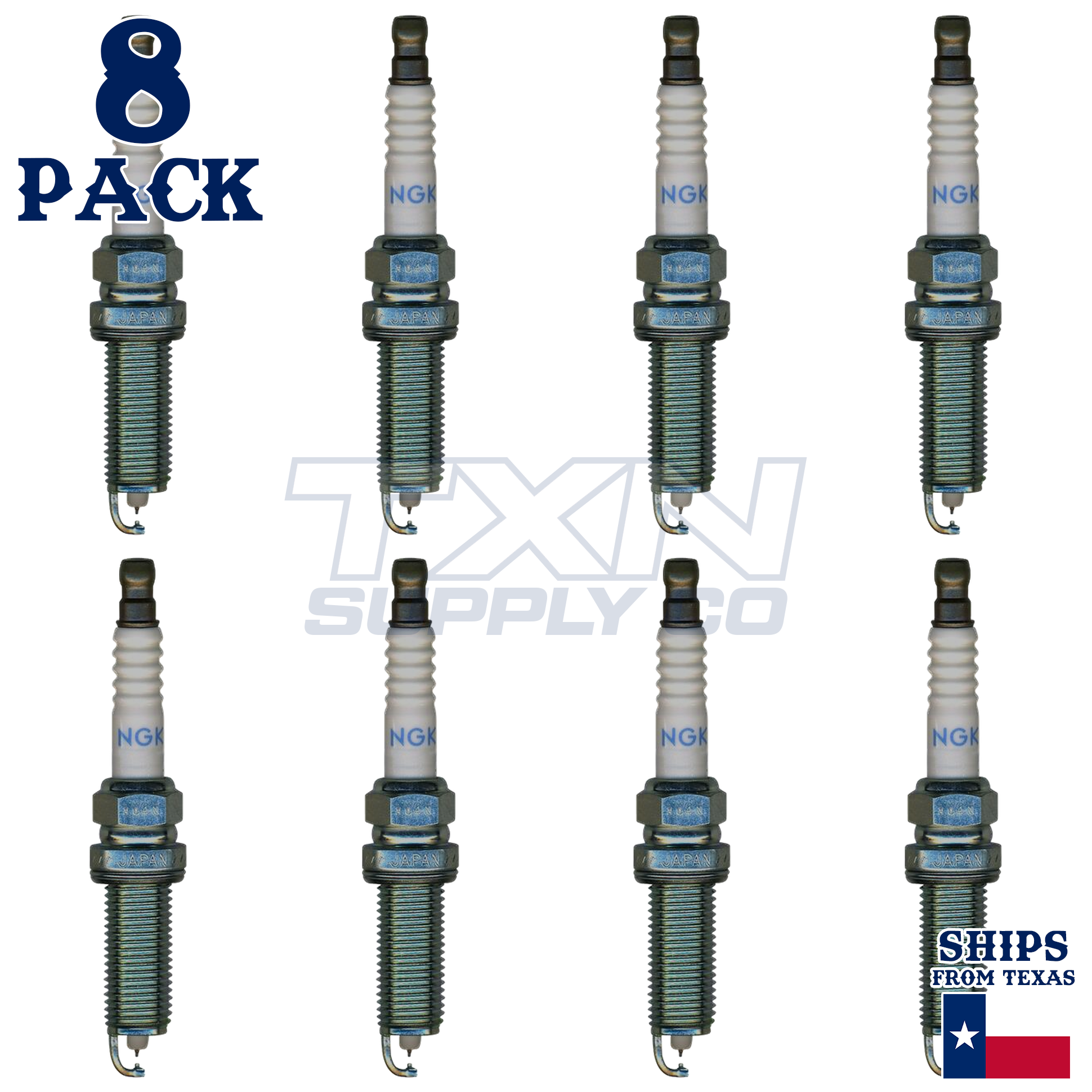 NGK 9029 Spark Plugs 8 Pack - Image 1