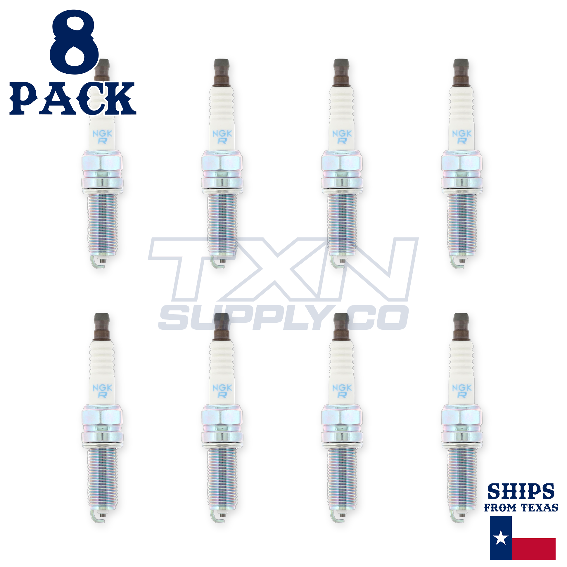 NGK 90410 Spark Plug LKR6E-9N - 8 Pack - Image 2