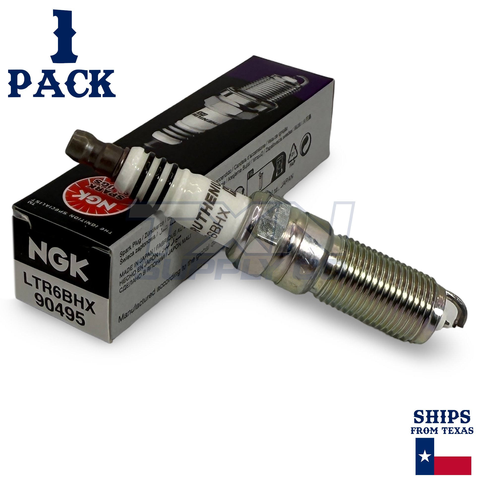 1 Pack NGK 90495 Ruthenium HX Spark Plugs LTR6BHX - Image 1