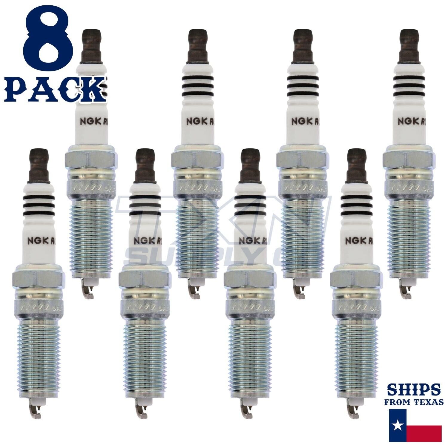 8 Pack NGK Ruthenium HX Spark Plugs 2011-2021 for Ford F-350 Super Duty V8 6.2L