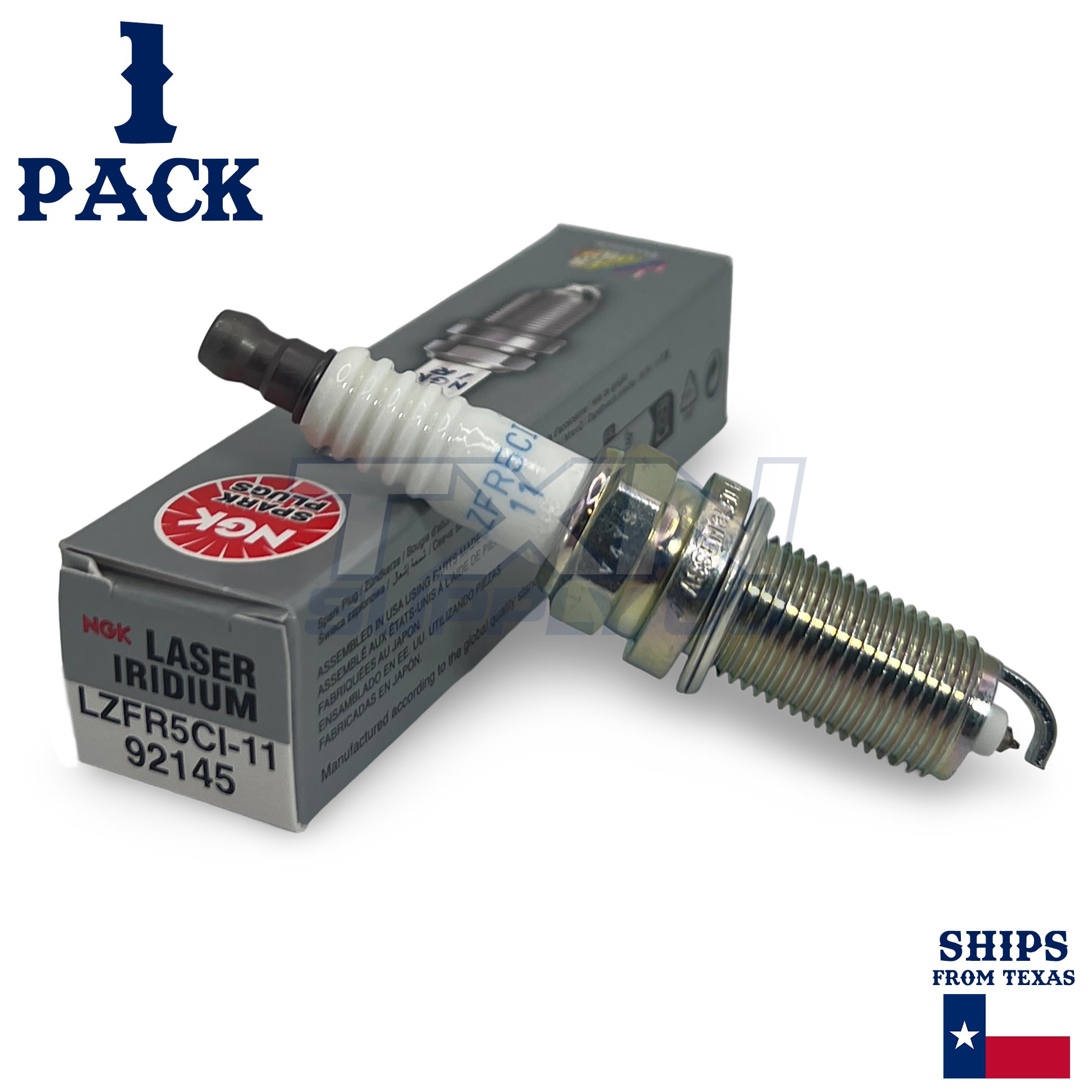 1 Pack NGK V-Power 92145 Spark Plugs LZFR5CI-11 - Image 1
