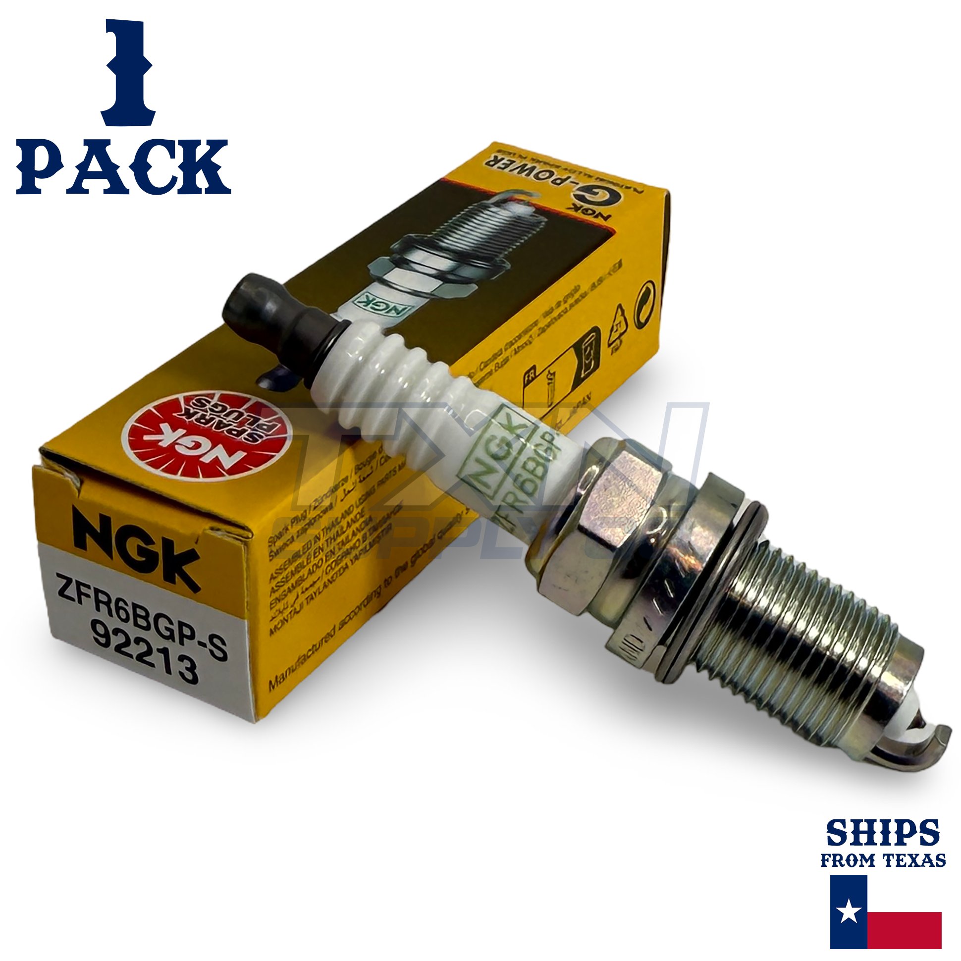 1 Pack NGK G-Power 92213 Spark Plugs ZFR6BGP-S - Image 1