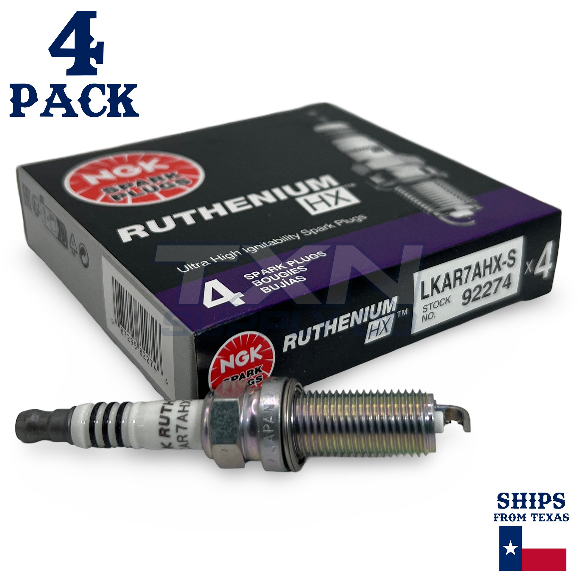 4 Pack NGK Ruthenium HX Spark Plugs 2013-2019 for Subaru Outback H4 2.5L