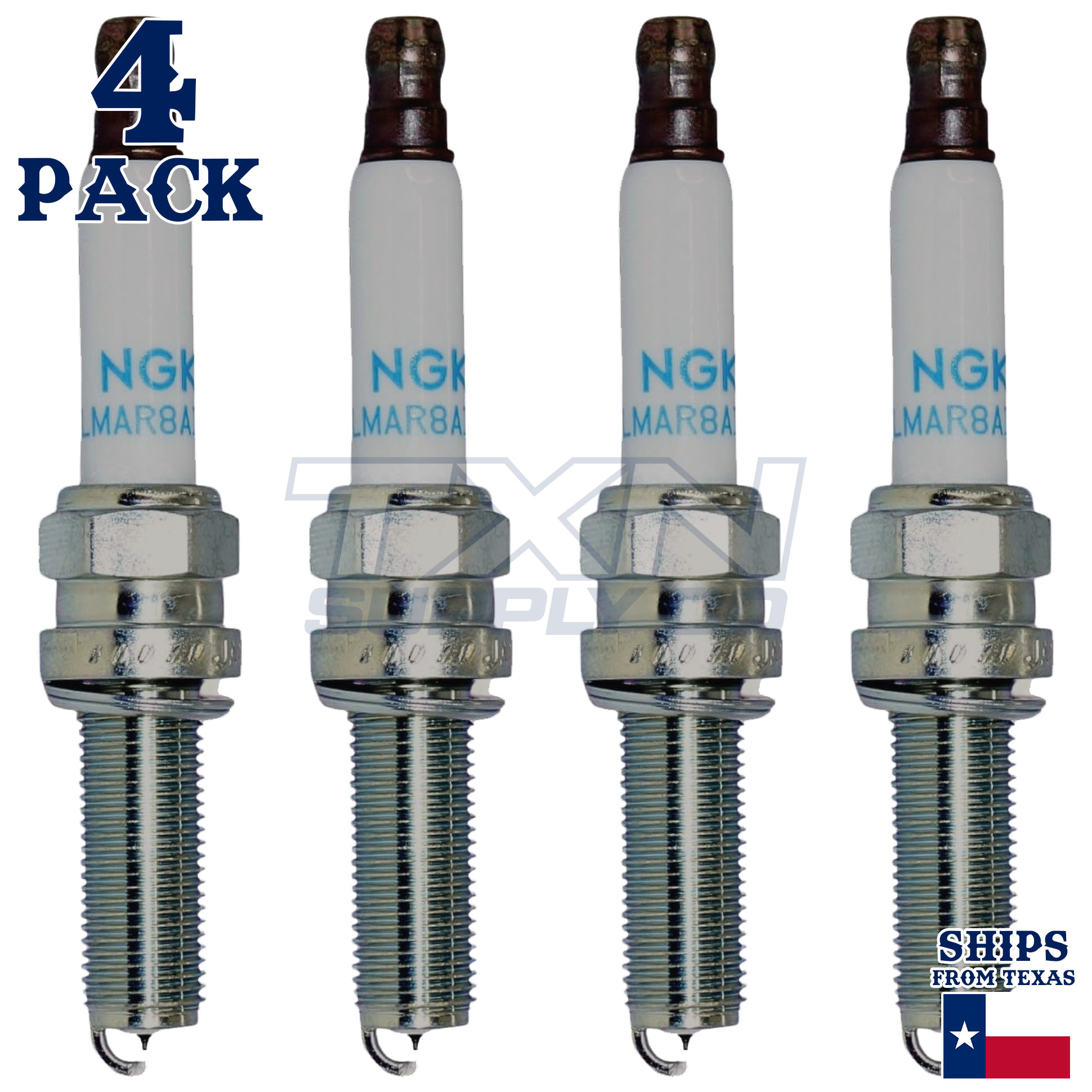 NGK 92288 LMAR8AI-8 Spark Plugs 4 Pack - Image 1
