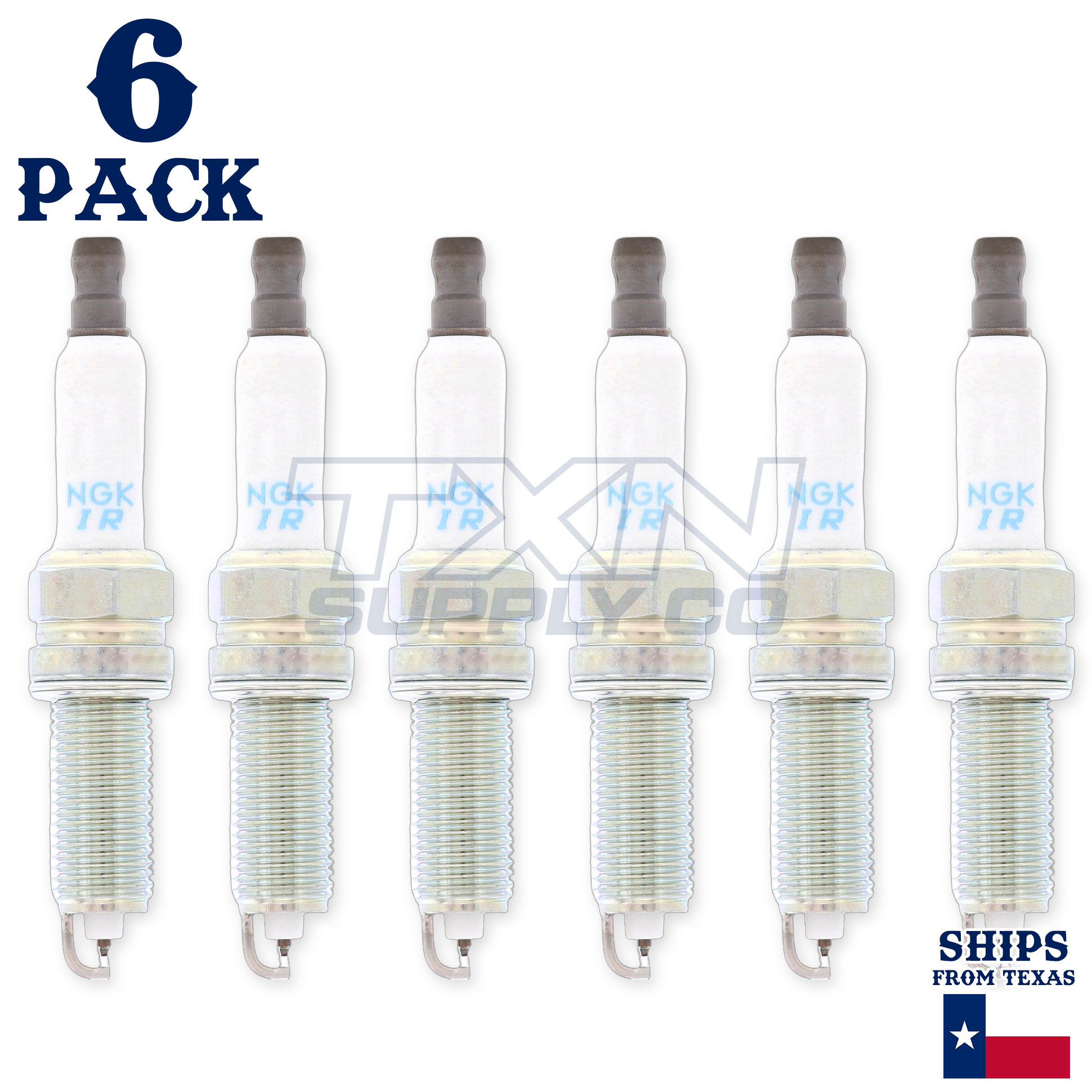 6 Pack NGK V-Power 92315 Spark Plugs SILZKR7E11 - Image 1