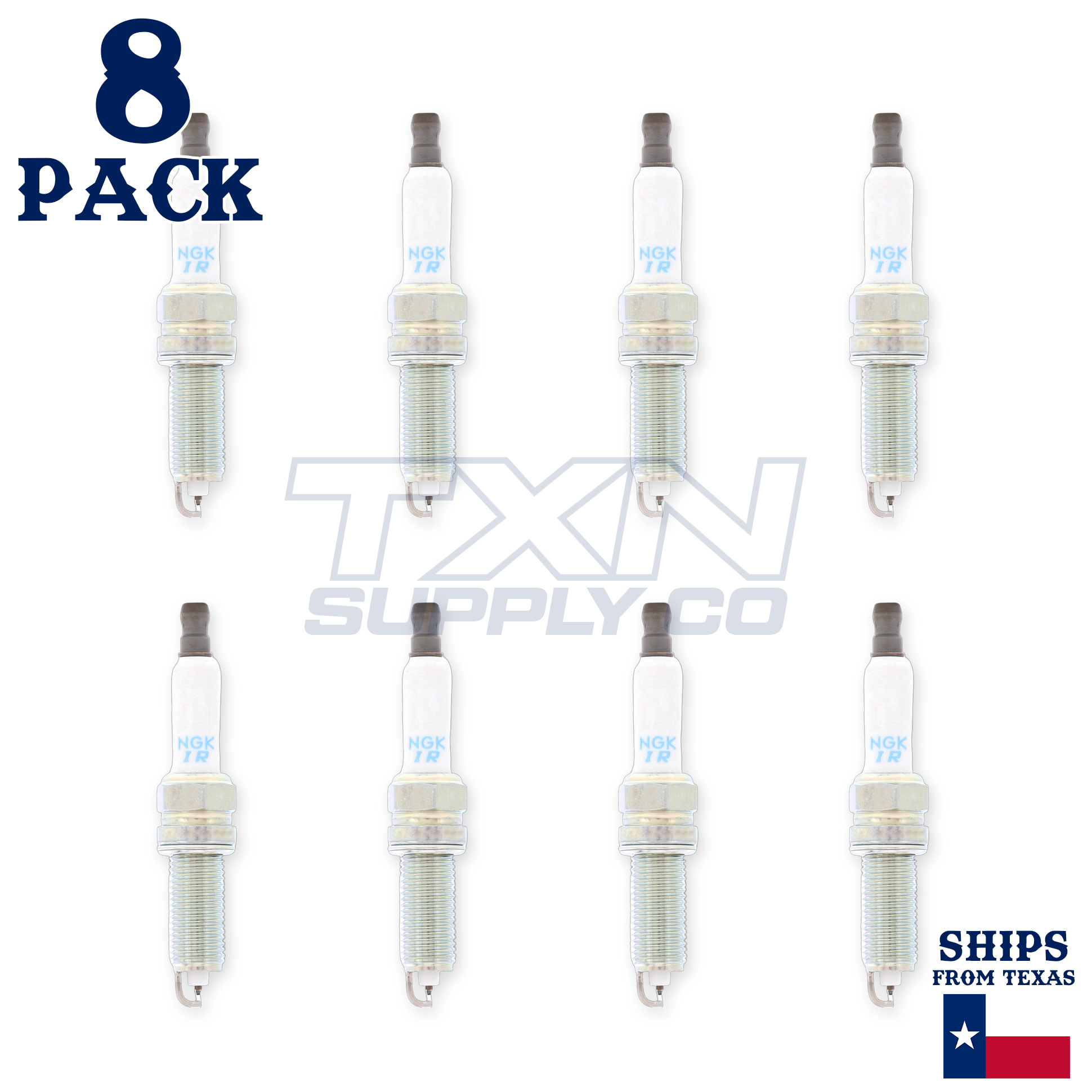 8 Pack NGK V-Power 92315 Spark Plugs SILZKR7E11 - Image 1