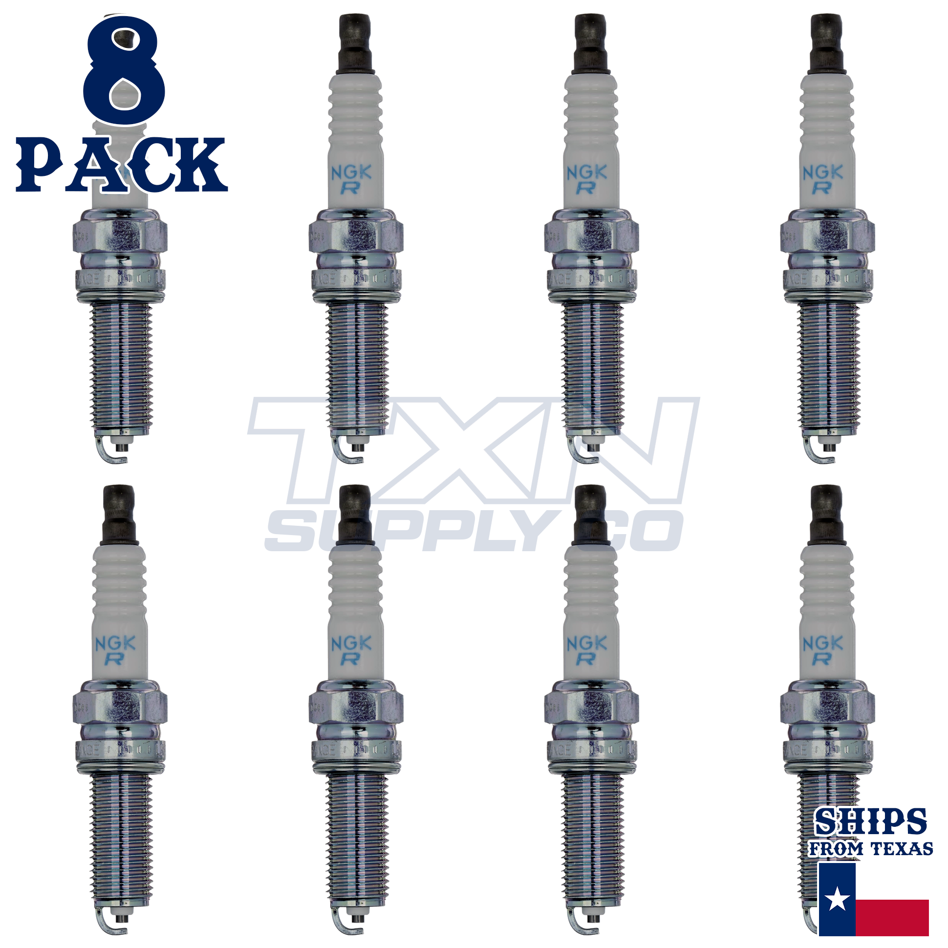 NGK 92650 LKR6E Spark Plugs 8 Pack - Image 1