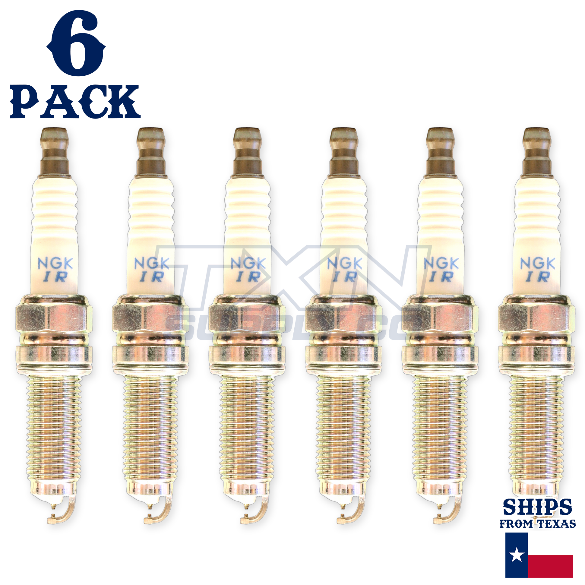 6 Pack NGK V-Power 92924 Spark Plugs DILZKR7A11G - Image 1