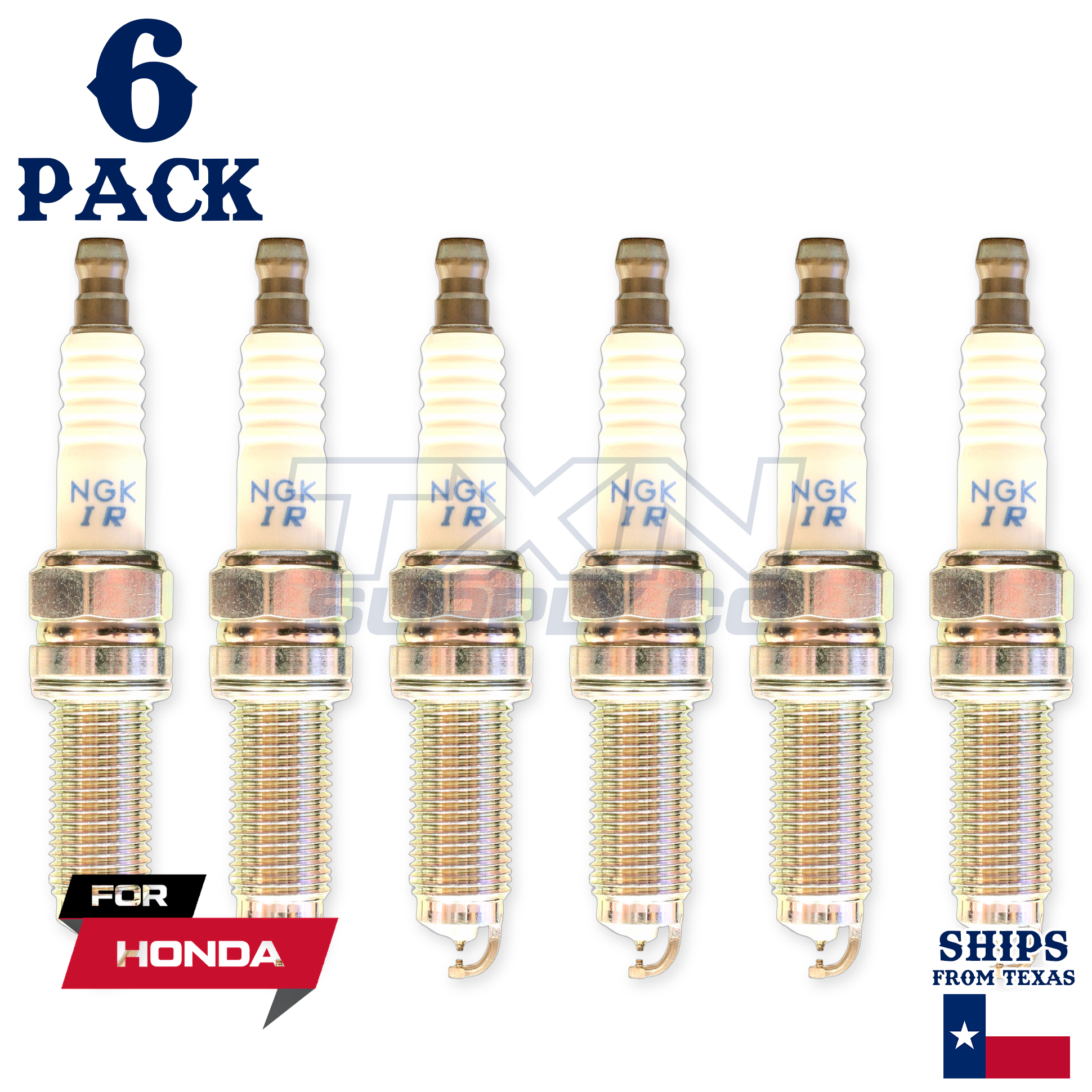 6 Pack NGK Laser Iridium Spark Plugs 2014-2015 for Honda Pilot V6 3.5L - Image 1