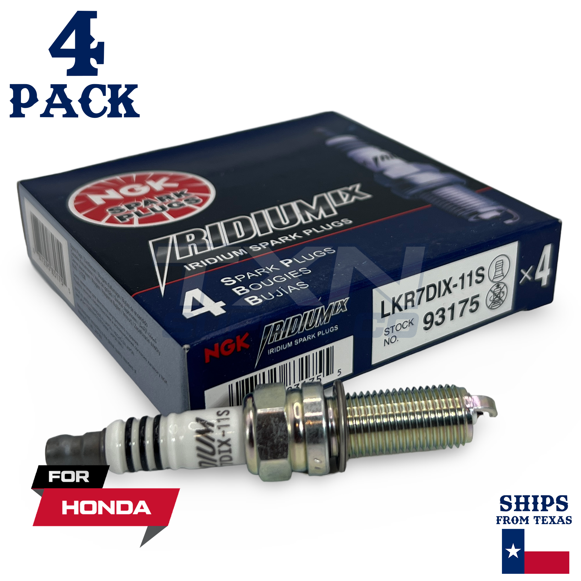 4 Pack NGK Iridium IX Spark Plugs 2008-2010 for Honda Accord L4-2.4L - Image 1