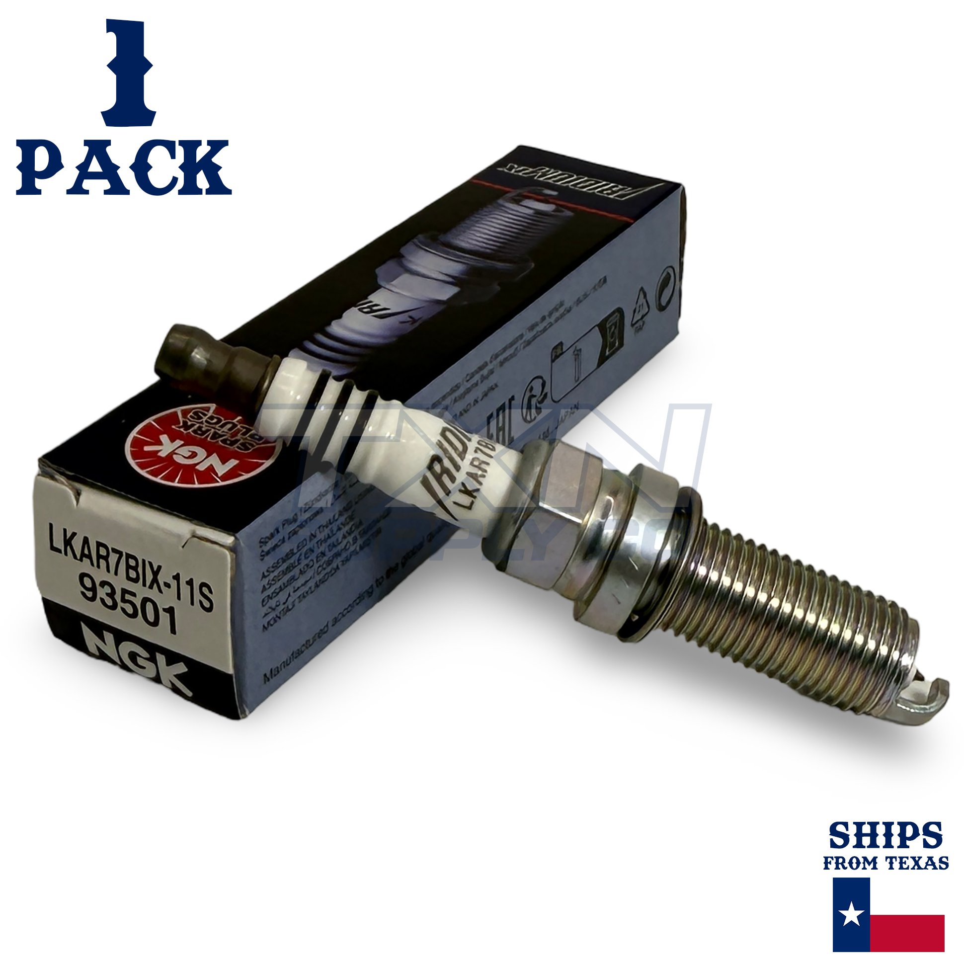 1 Pack NGK Iridium IX 93501 Spark Plugs LKAR7BIX-11S - Image 1