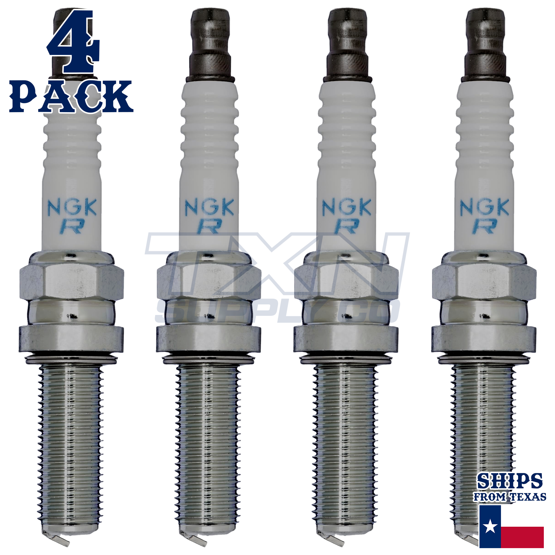 NGK 9356 R0451B-8 Spark Plugs 4 Pack - Image 1