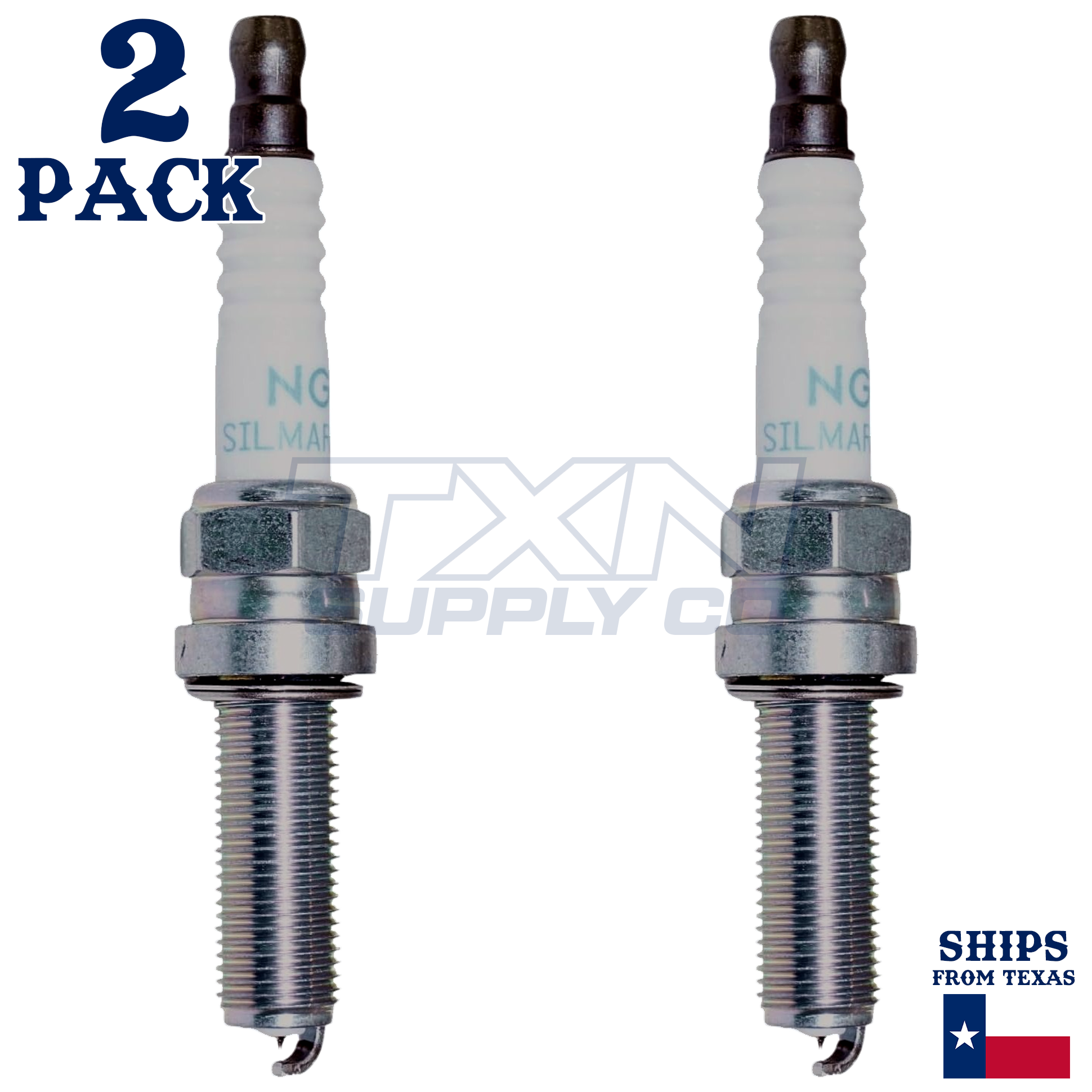 NGK 93675 SILMAR7A9S Spark Plugs 2 Pack - Image 1