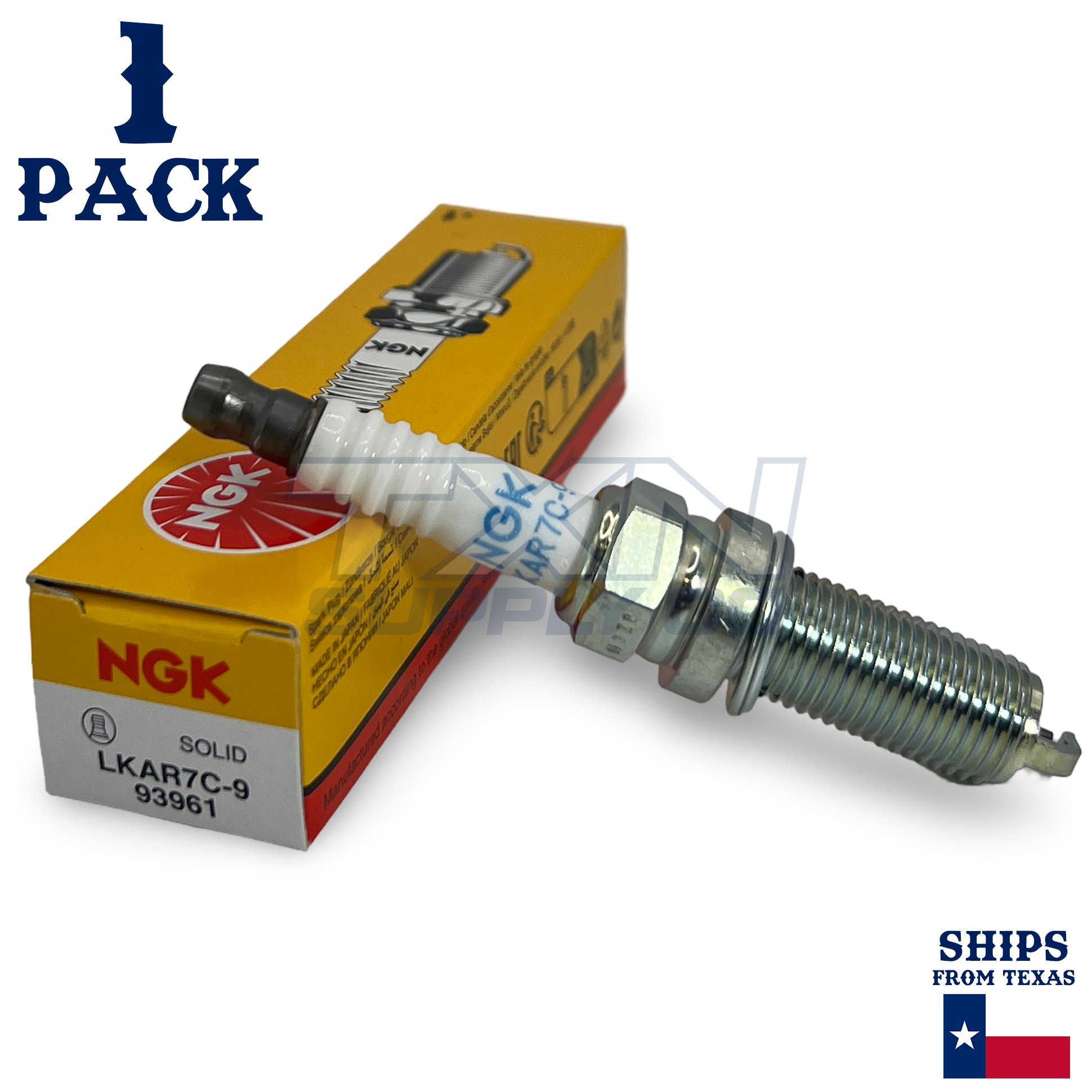 1 Pack NGK V-Power 93961 Spark Plugs LKAR7C-9 - Image 1