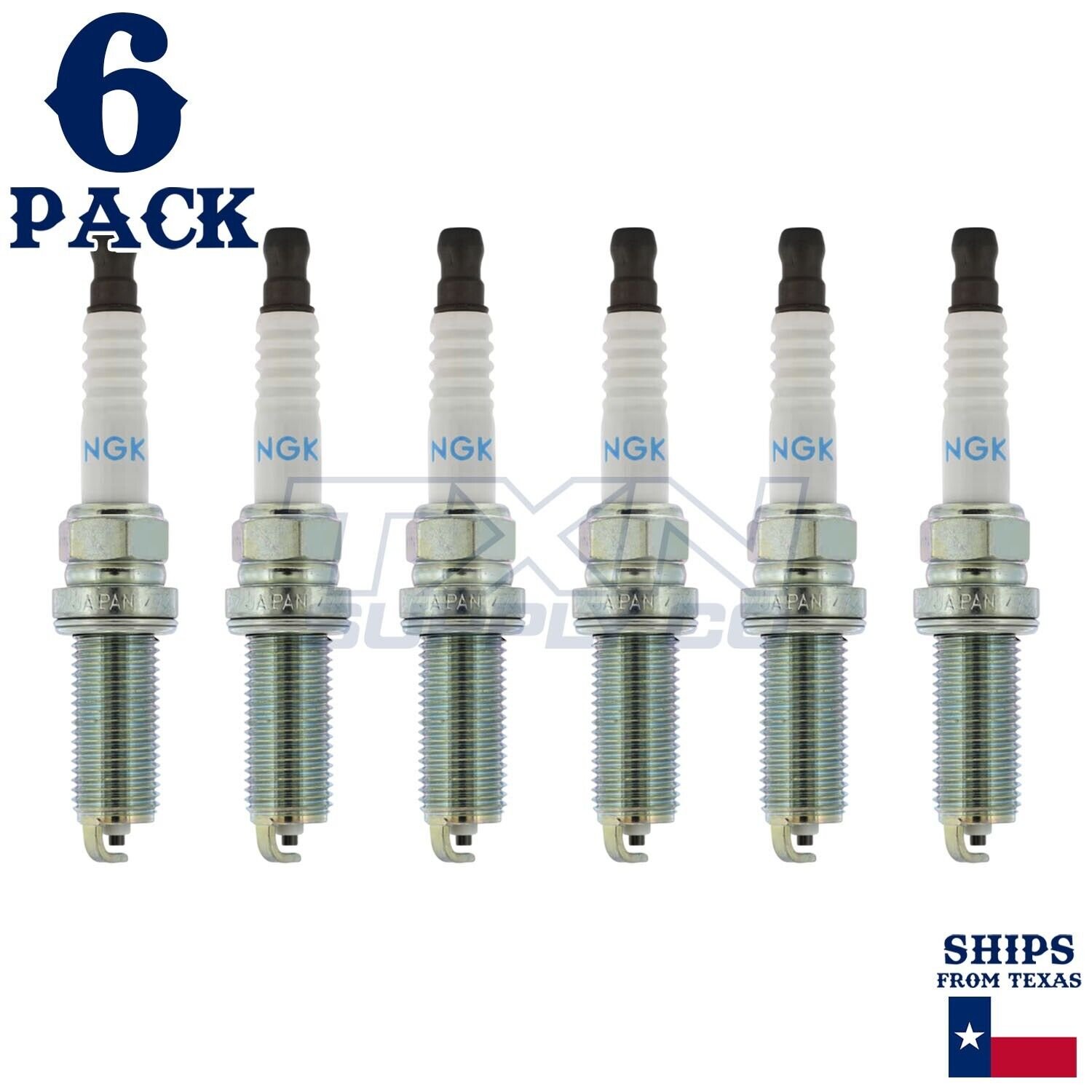 6 Pack NGK V-Power 93961 Spark Plugs LKAR7C-9 - Image 2