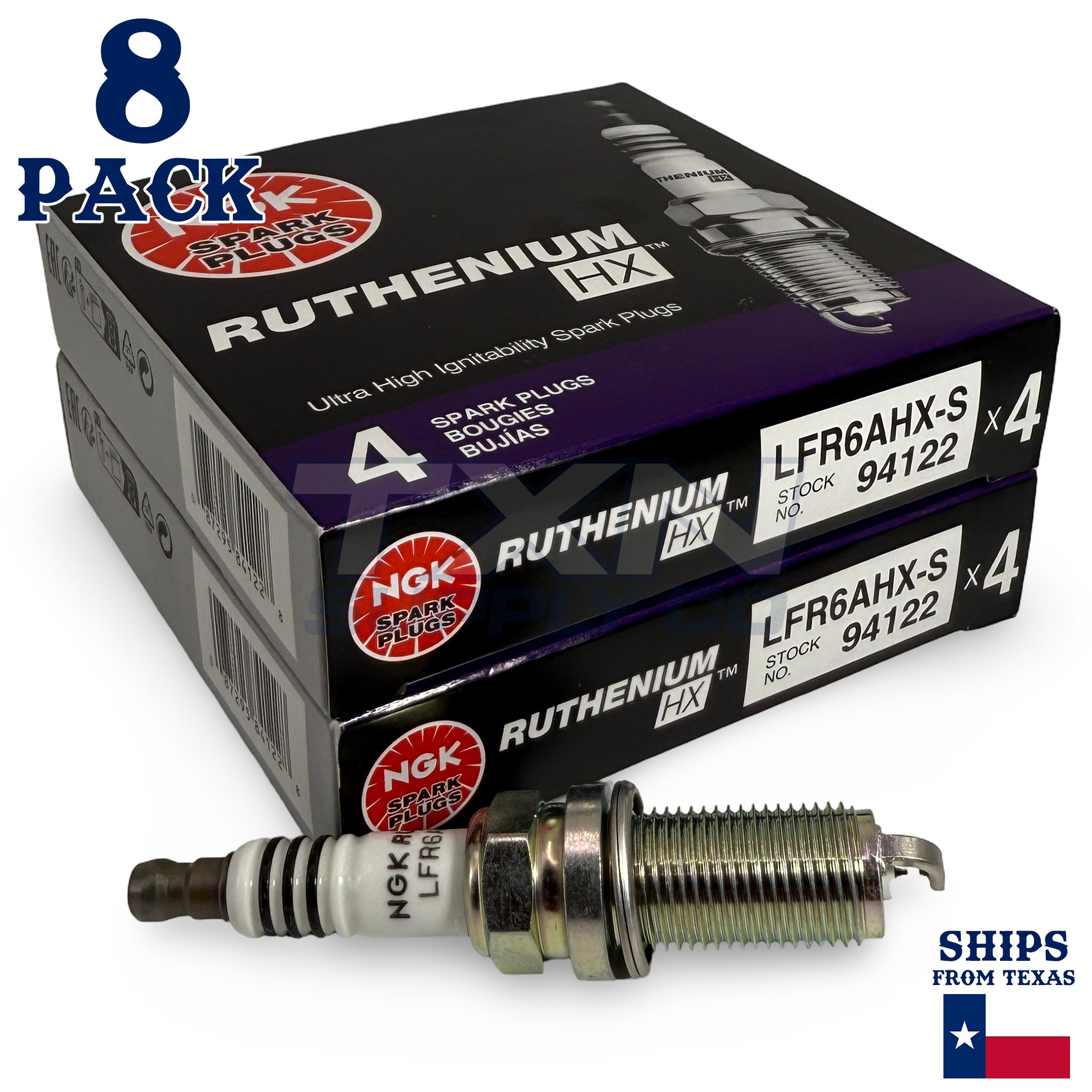 8 Pack NGK Ruthenium HX Spark Plugs 2010-2011 for Lexus LX570 V8 5.7L - Image 1