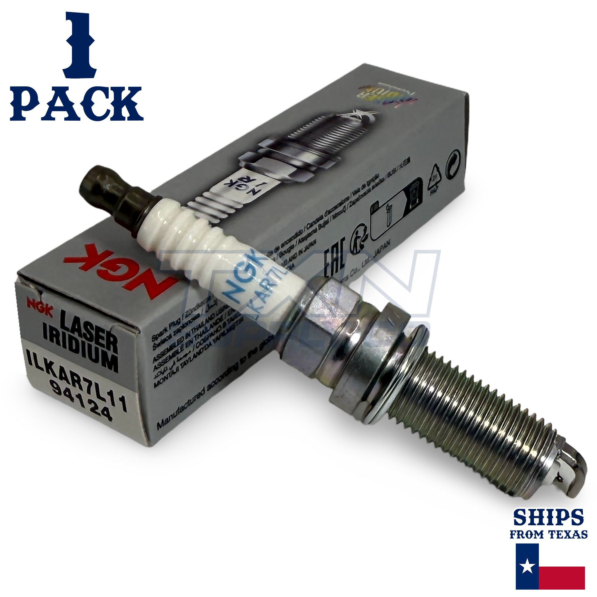 1 Pack NGK V-Power 94124 Spark Plugs ILKAR7L11 - Image 1