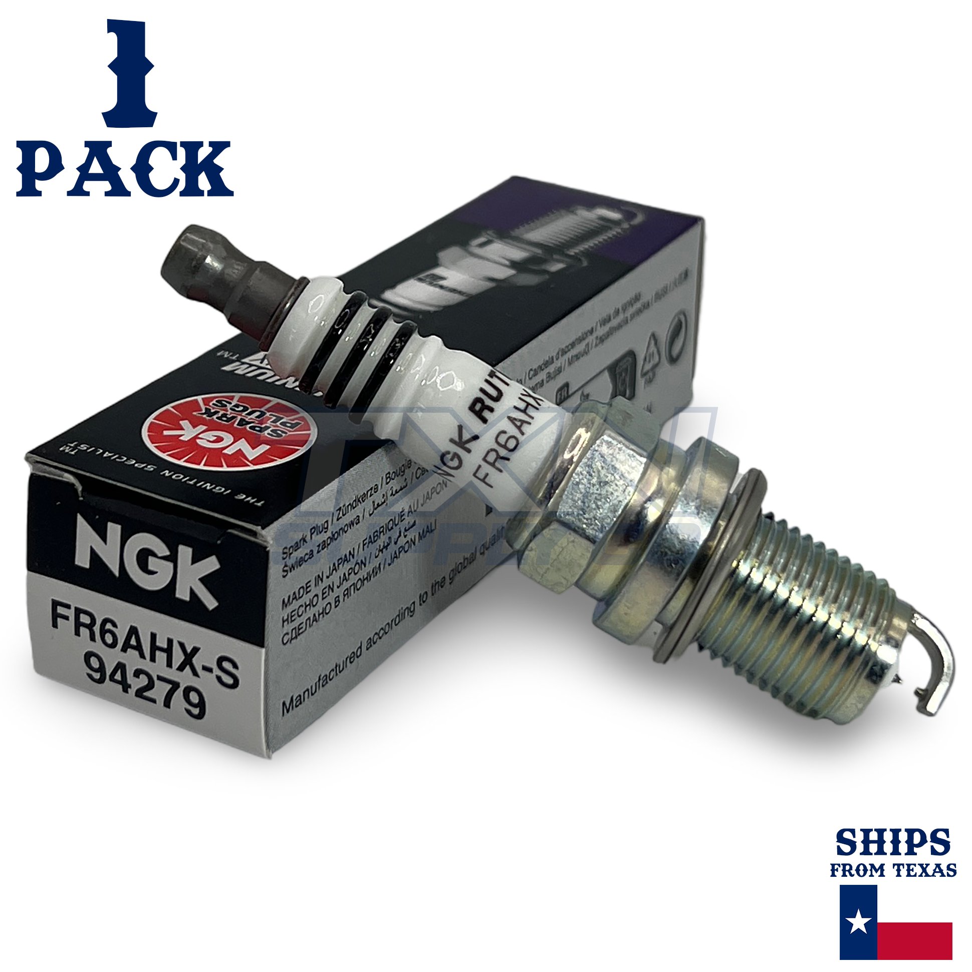 1 Pack NGK Ruthenium HX 94279 Spark Plugs FR6AHX-S - Image 1