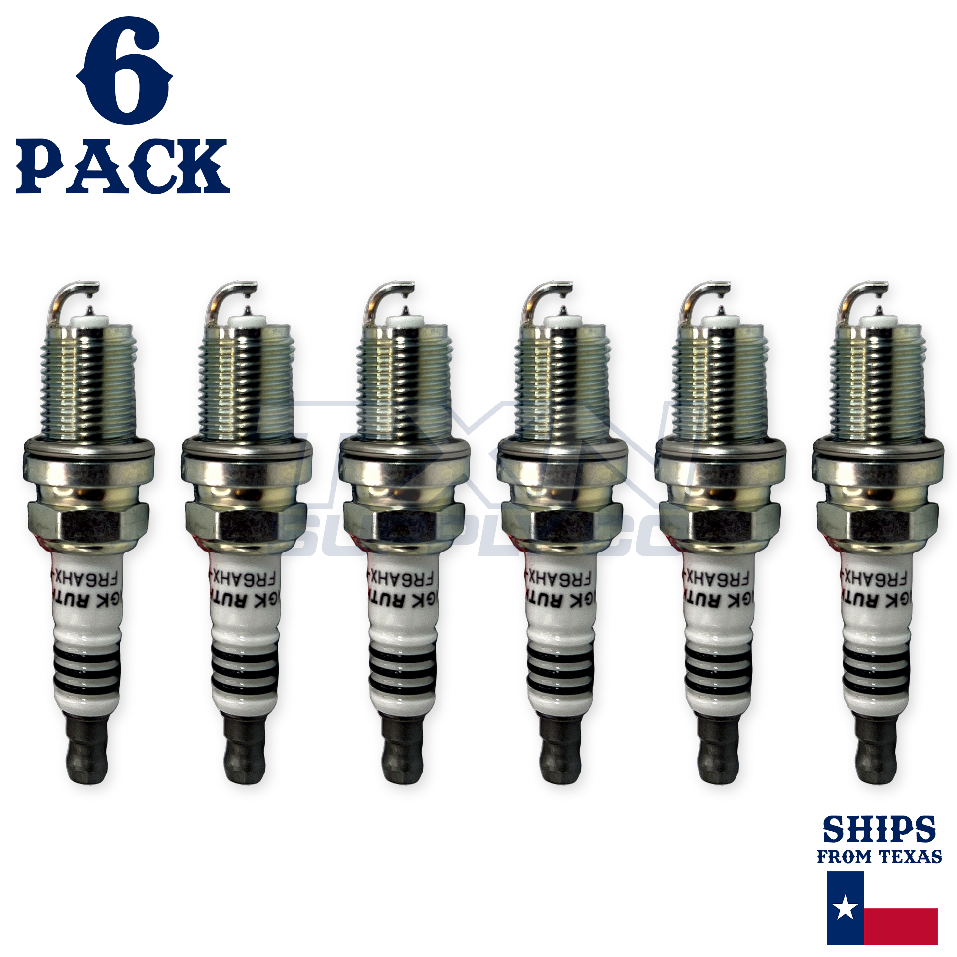 6 Pack NGK Ruthenium HX Spark Plugs 1997 for Volvo 960 L6 2.9L - Image 1