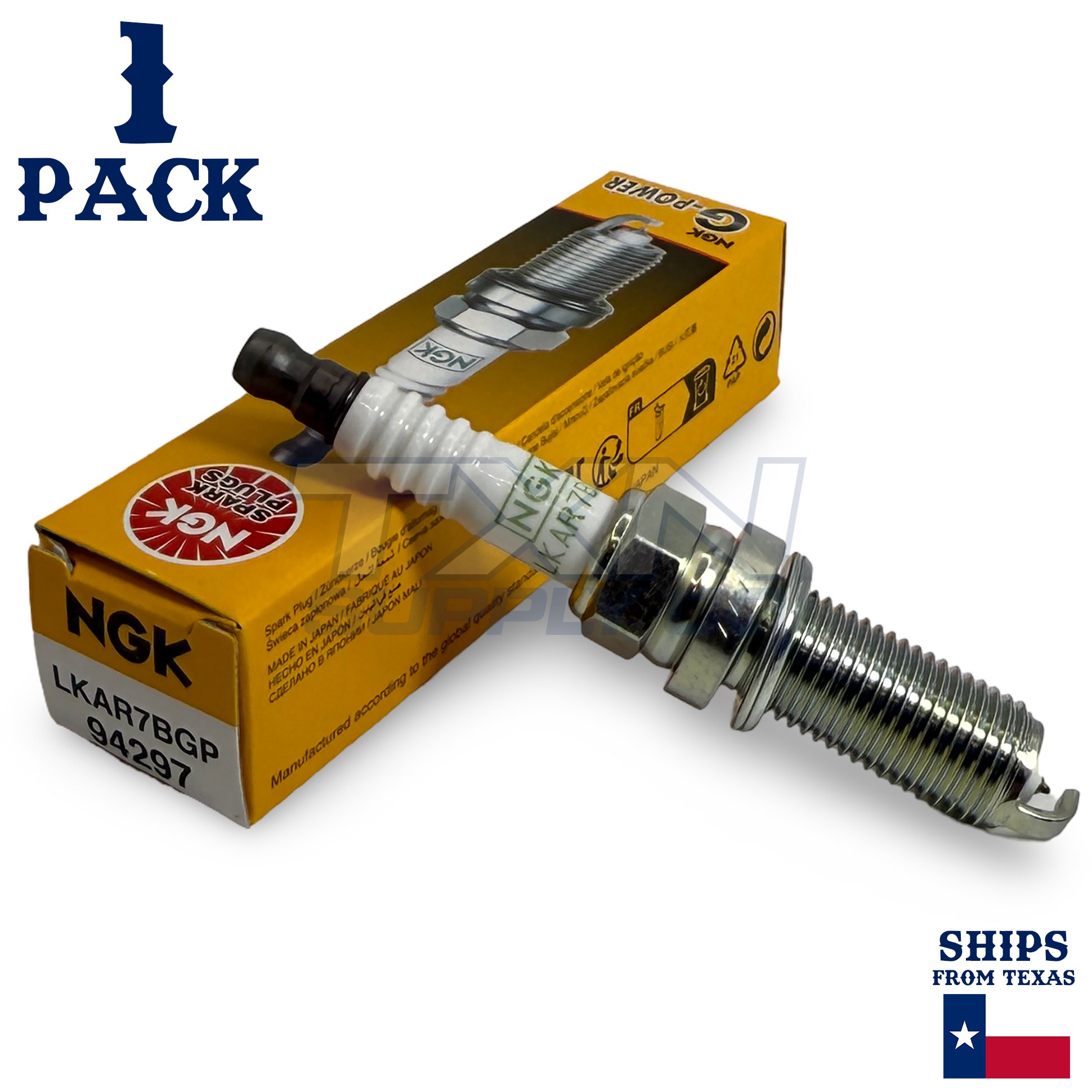 1 Pack NGK G-Power 94297 Spark Plugs LKAR7BGP - Image 1