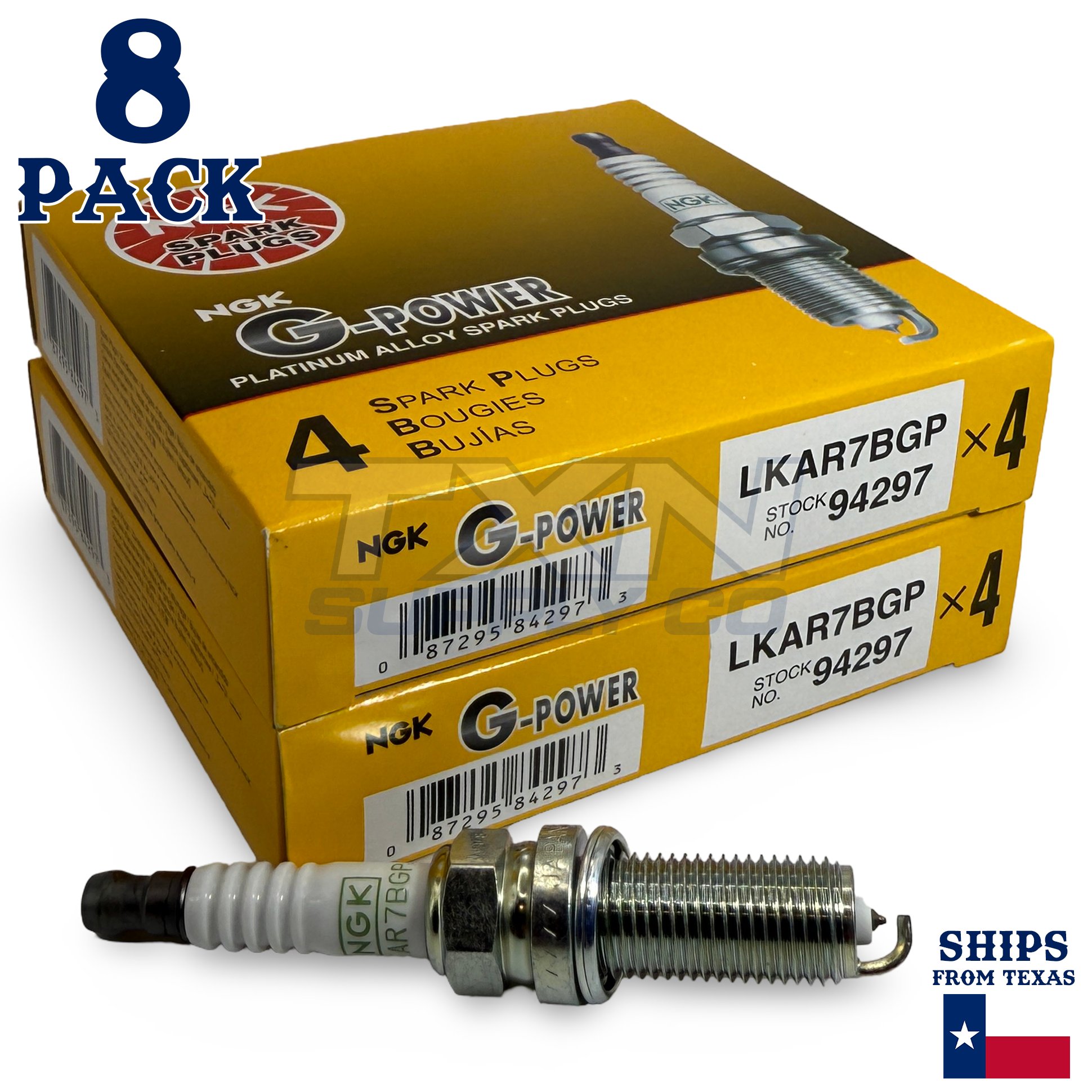 8 Pack NGK G-Power Spark Plugs 2018-2020 for Nissan NV2500 V8 5.6L - Image 1