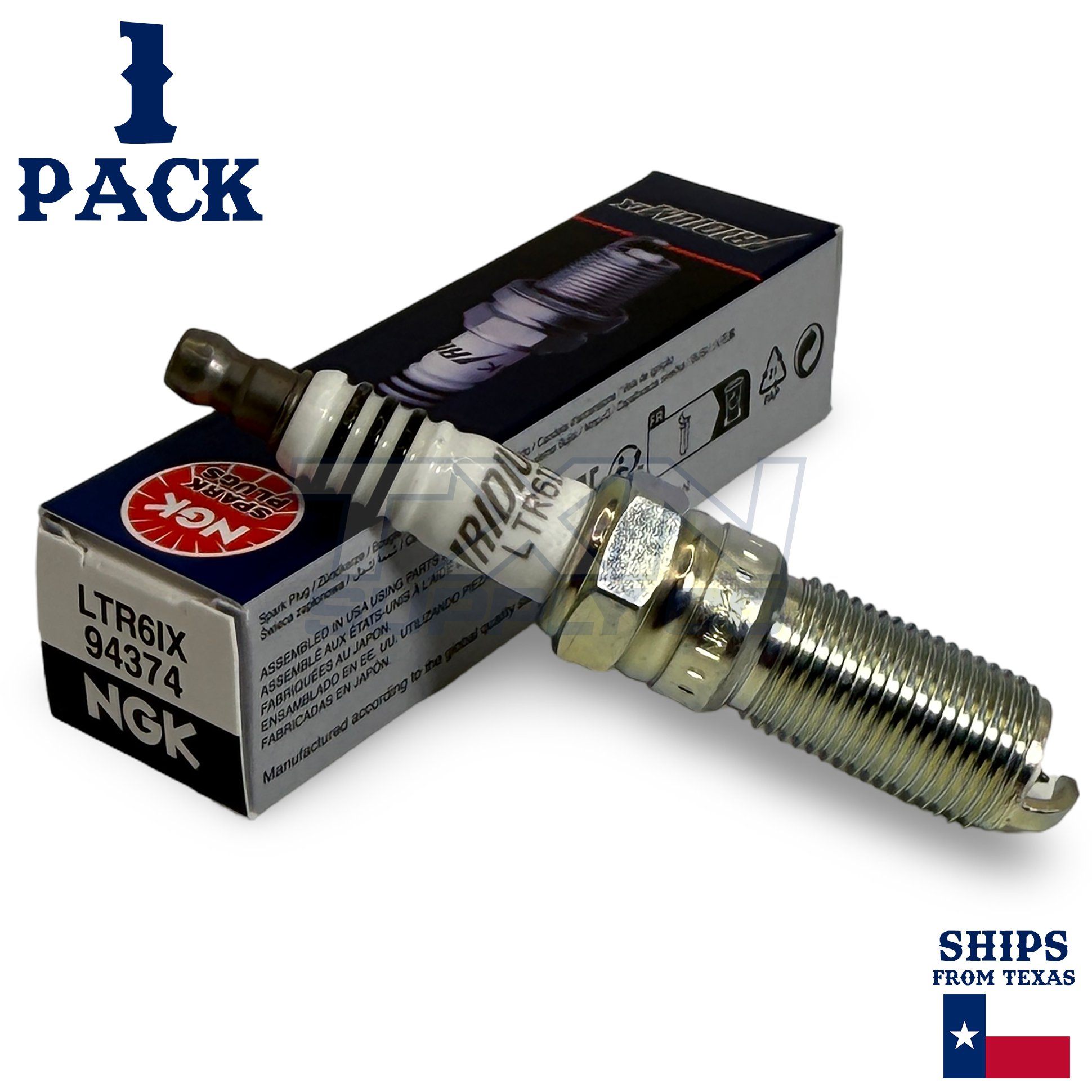 1 Pack NGK Iridium IX 94374 Spark Plugs LTR6IX - Image 1