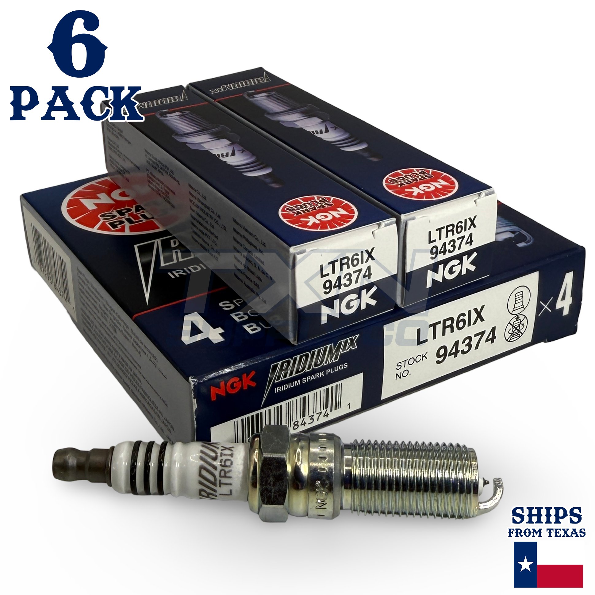 6 Pack NGK Iridium IX Spark Plugs 2015-2019 for Ford Expedition V6 3.5L