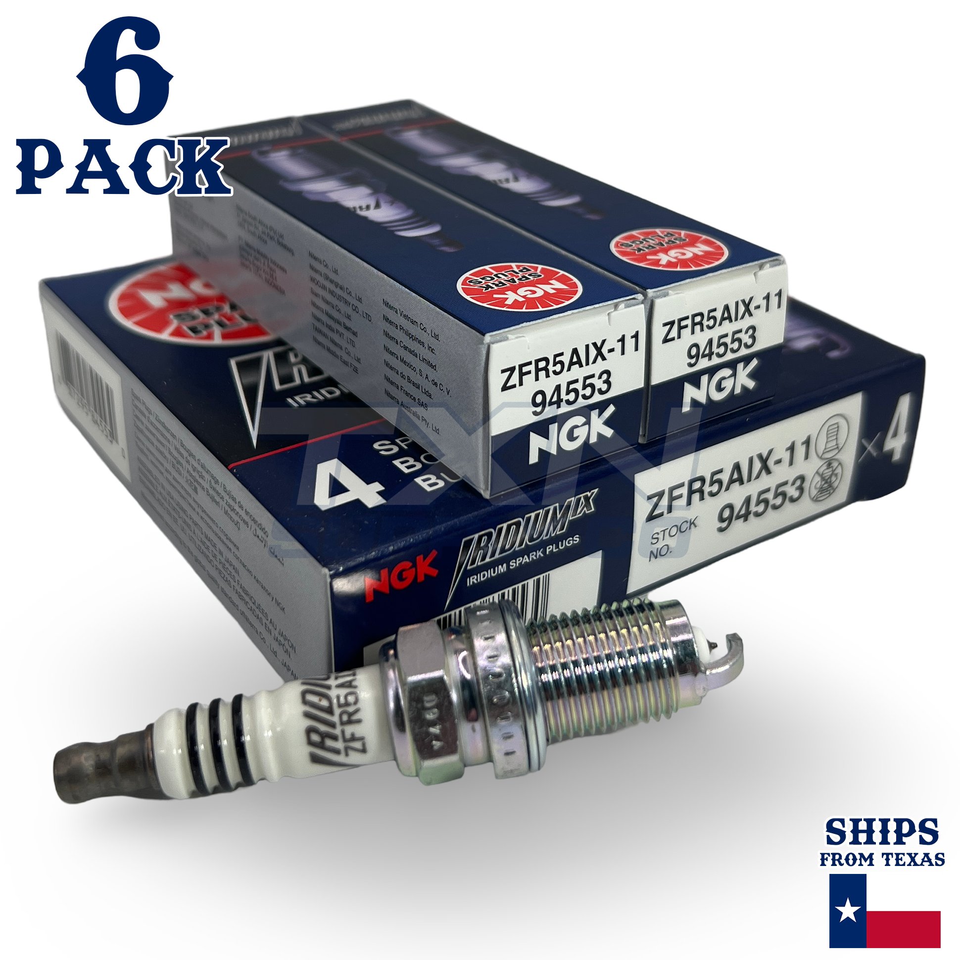 6 Pack NGK Iridium IX Spark Plugs 2005-2010 for Honda Odyssey V6 3.5L - Image 1