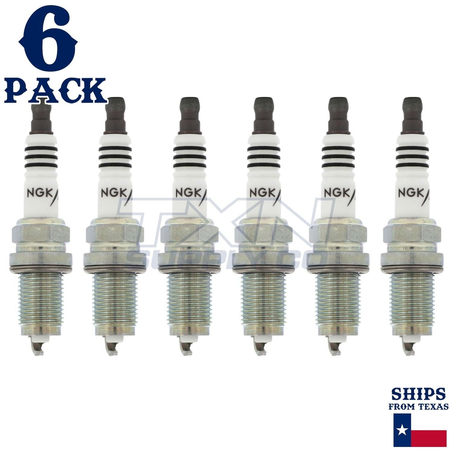 6 Pack NGK Iridium IX Spark Plugs 2001-2002 for Volkswagen EuroVan V6 2.8L - Image 1