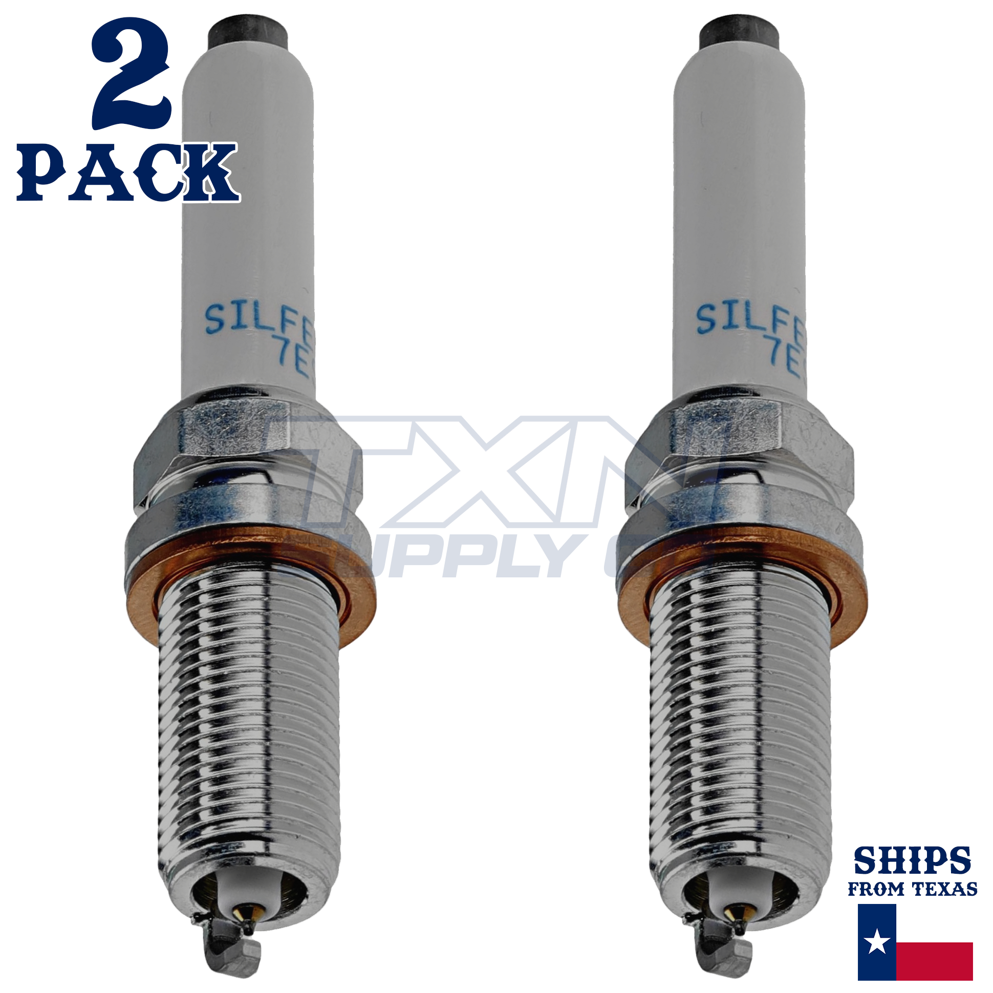 NGK 94712 SILFER8C7ES Spark Plugs 2 Pack - Image 1