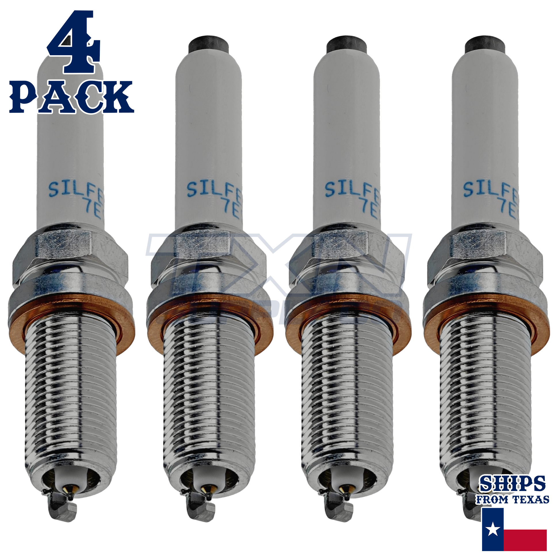NGK 94712 SILFER8C7ES Spark Plugs 4 Pack - Image 1