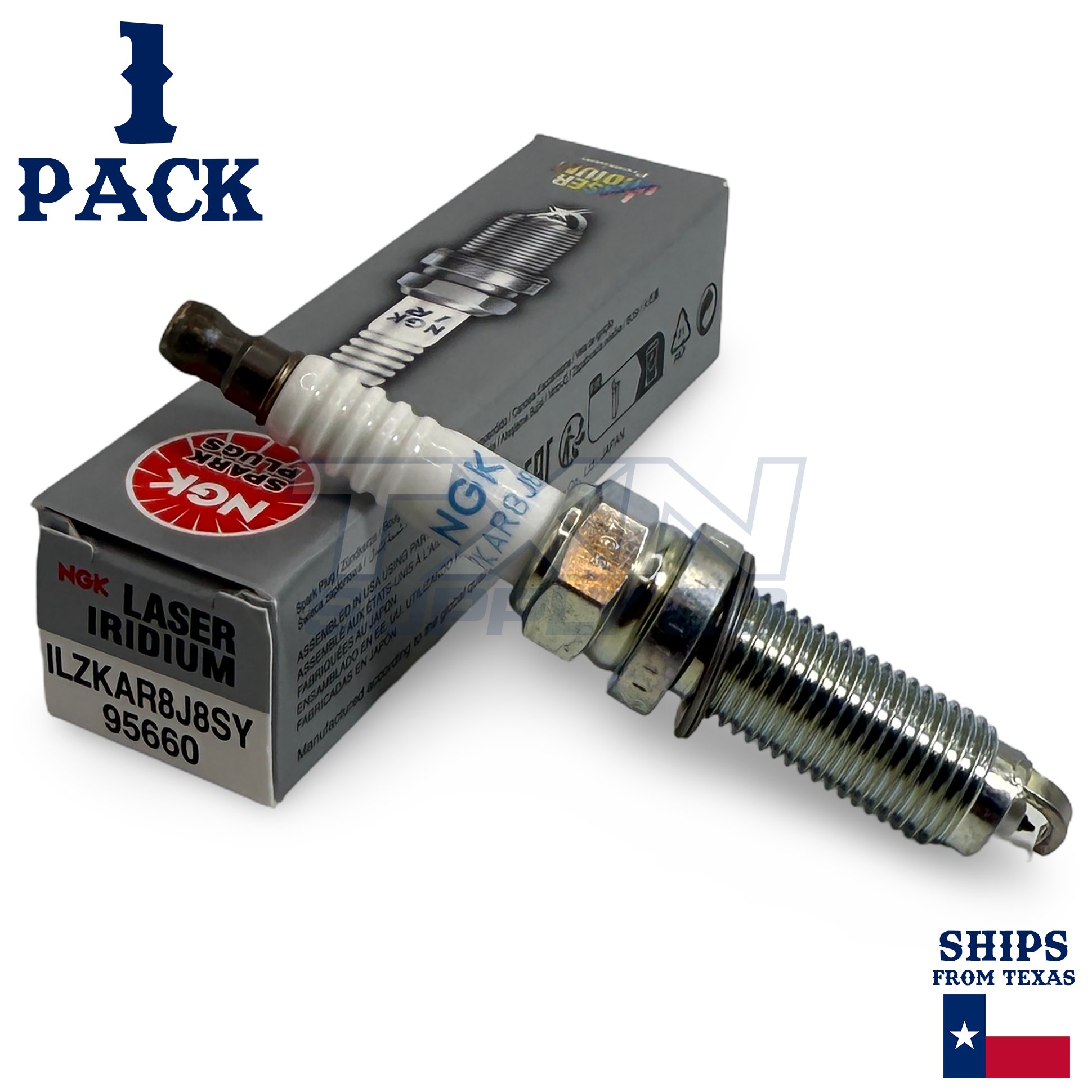 1 Pack NGK 95660 Spark Plugs ILZKAR8J8SY - Image 1