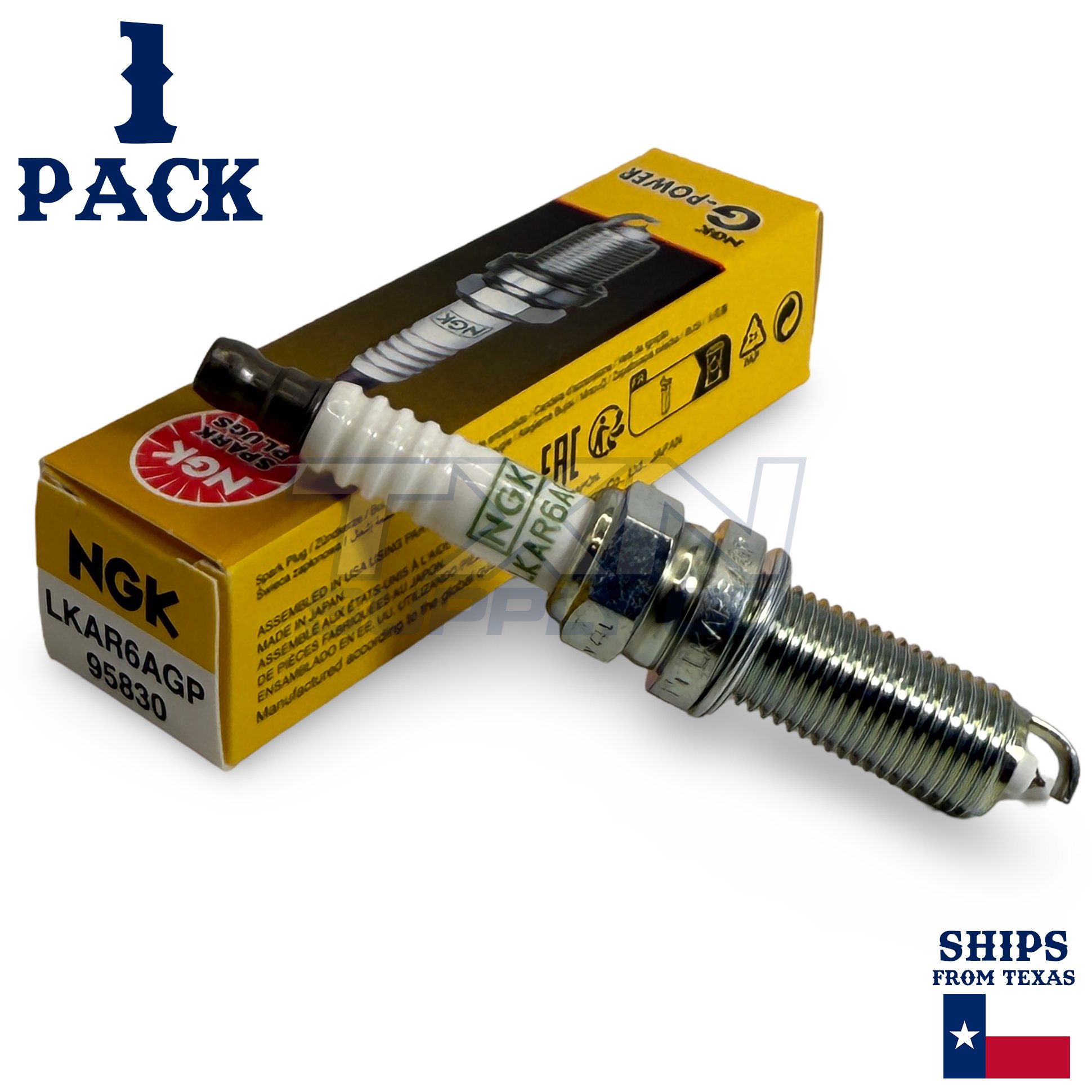1 Pack NGK G-Power 95830 Spark Plugs LKAR6AGP - Image 1
