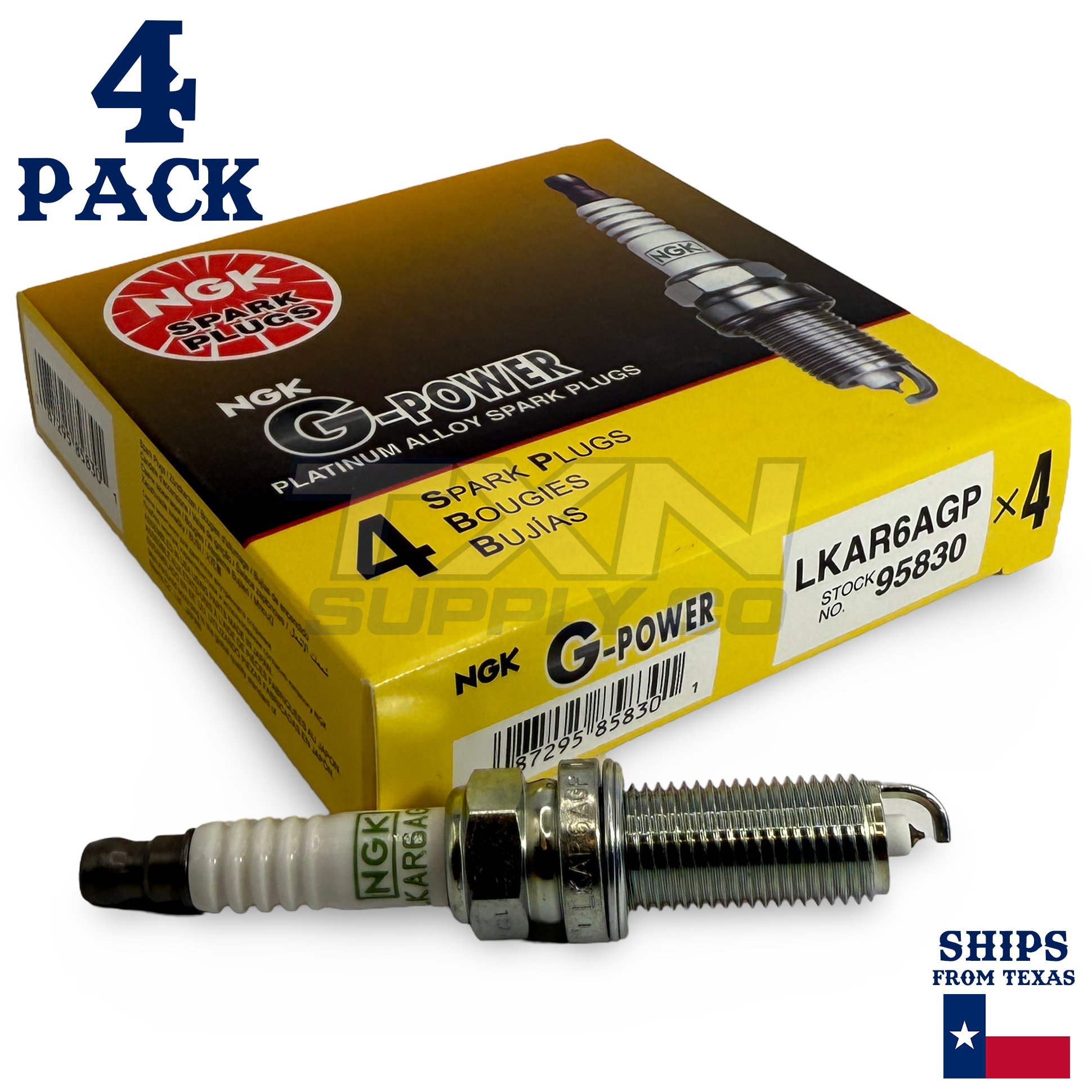 4 Pack NGK G-Power Spark Plugs 2007-2012 for Nissan Versa L4 1.8L - Image 1