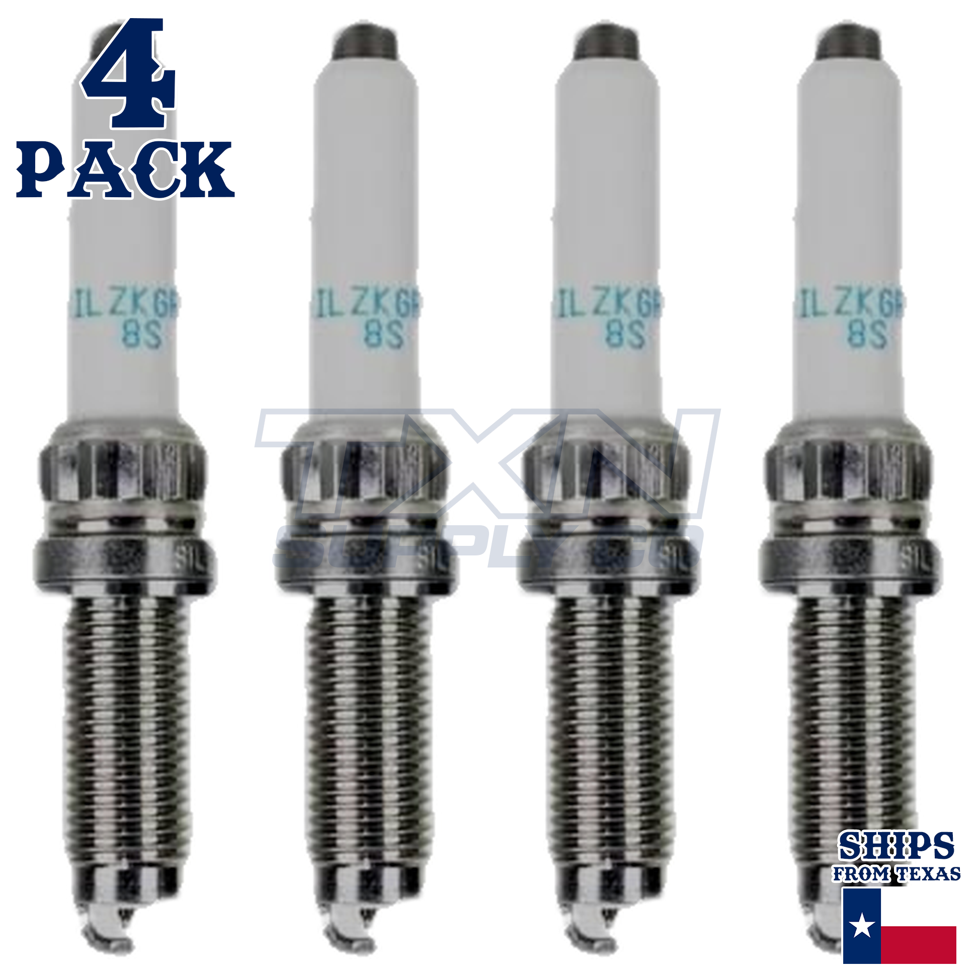 NGK 96206 SILZKGR8E8S Spark Plugs 4 Pack
