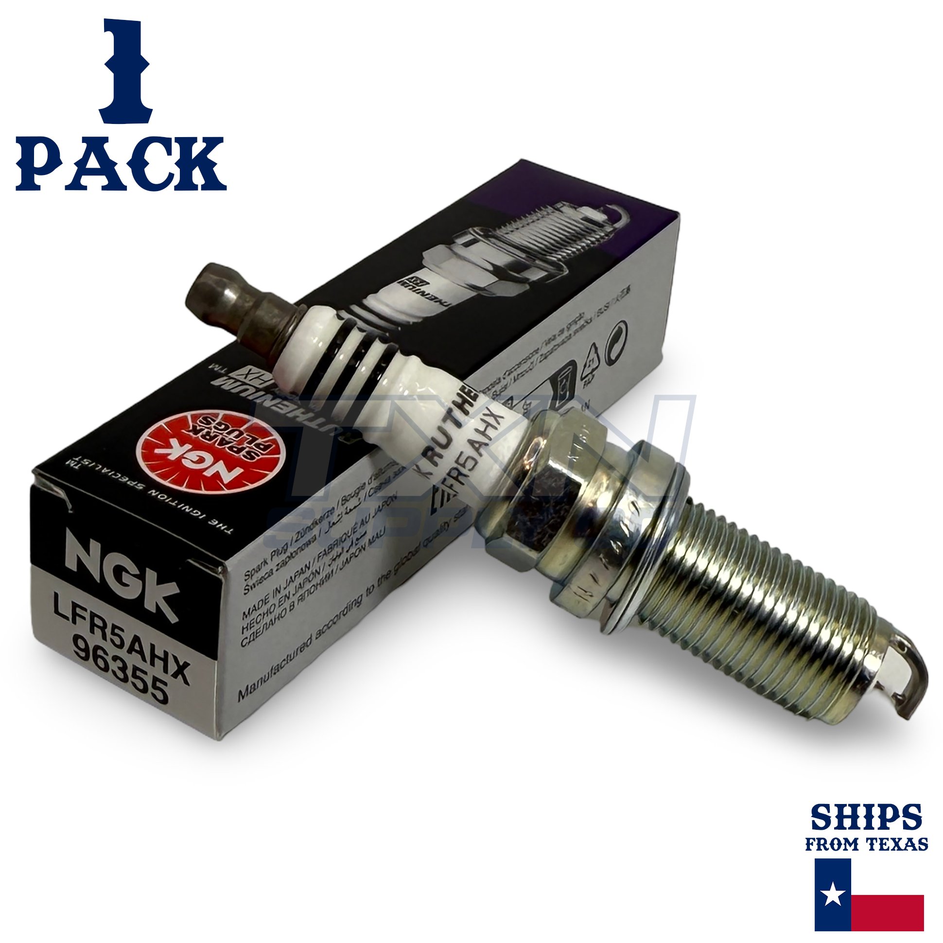 1 Pack NGK Ruthenium HX 96355 Spark Plugs LFR5AHX - Image 1