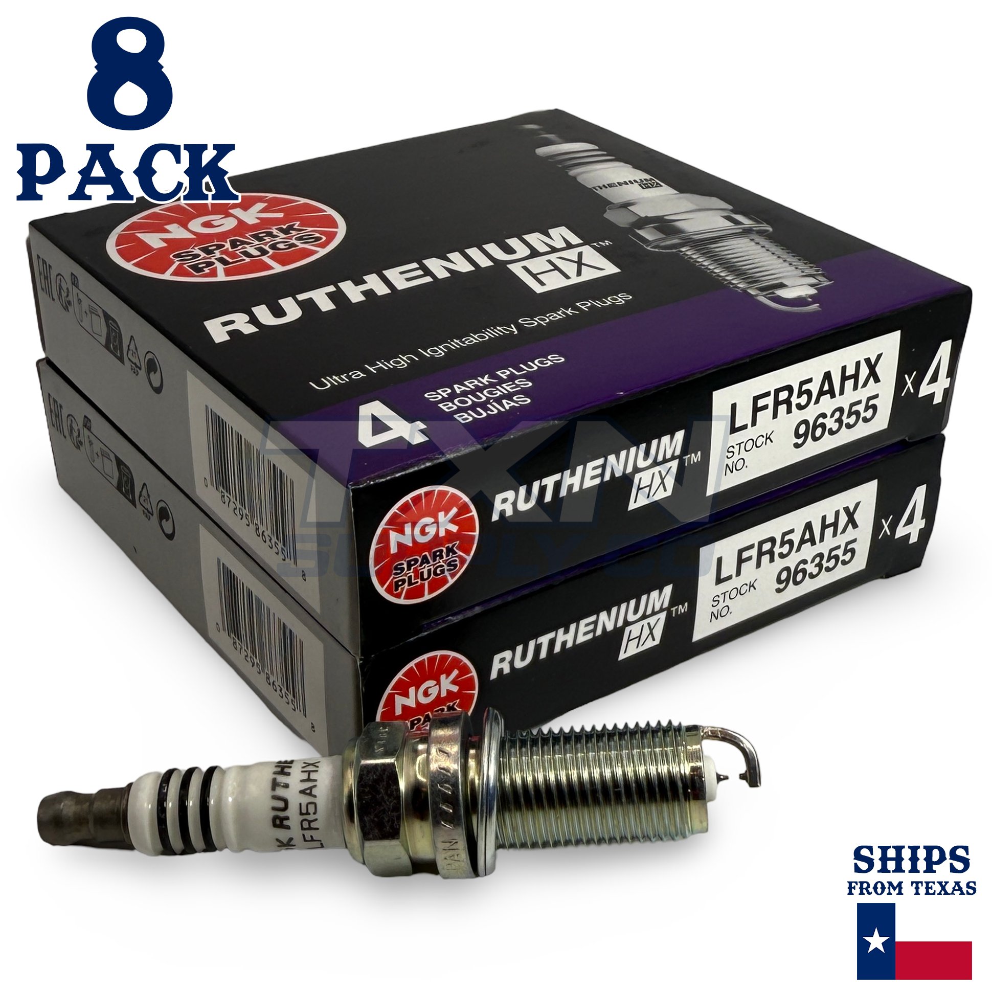8 Pack NGK Ruthenium HX Spark Plugs 2004 for Nissan Pathfinder Armada V8 5.6L